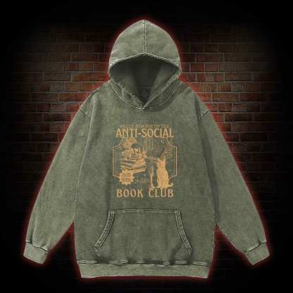 Anti-Social Book Club Washed Hoodie