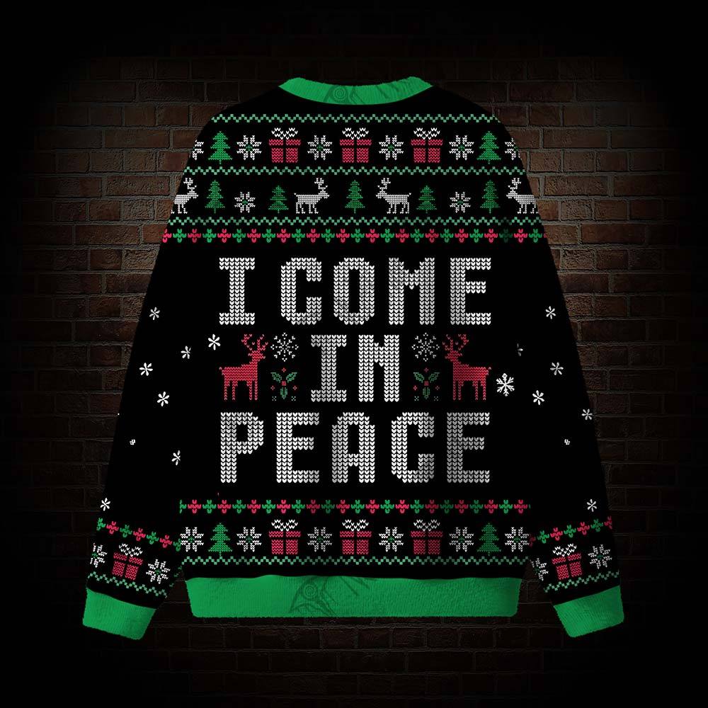 I Come in Peace Ugly Sweatshirts