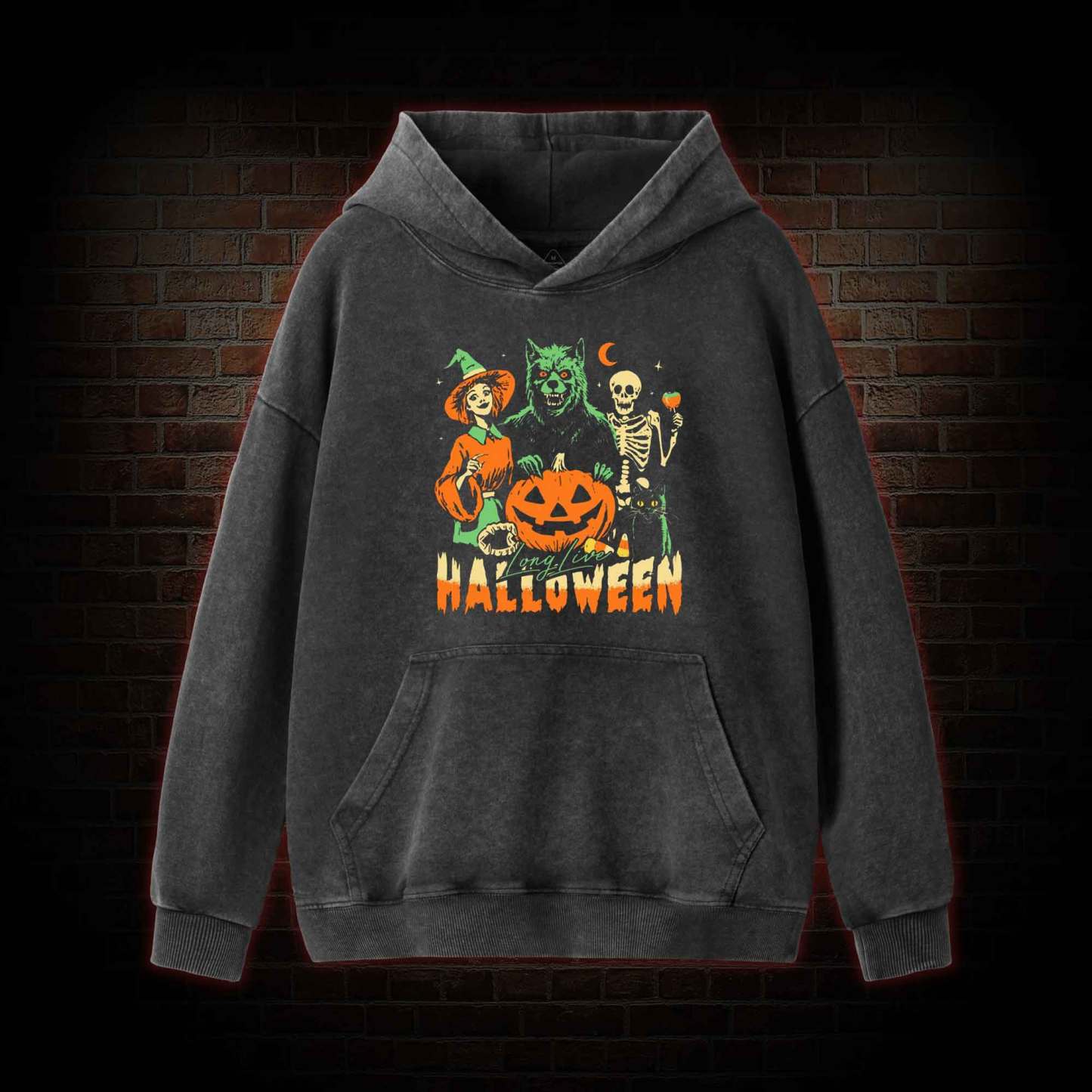 Long Live Halloween Washed Hoodie