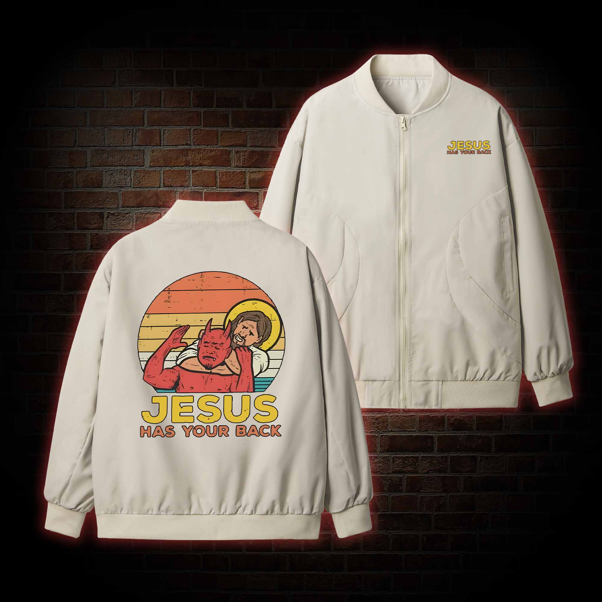 Jesus Has Your Back Pilot Jacket