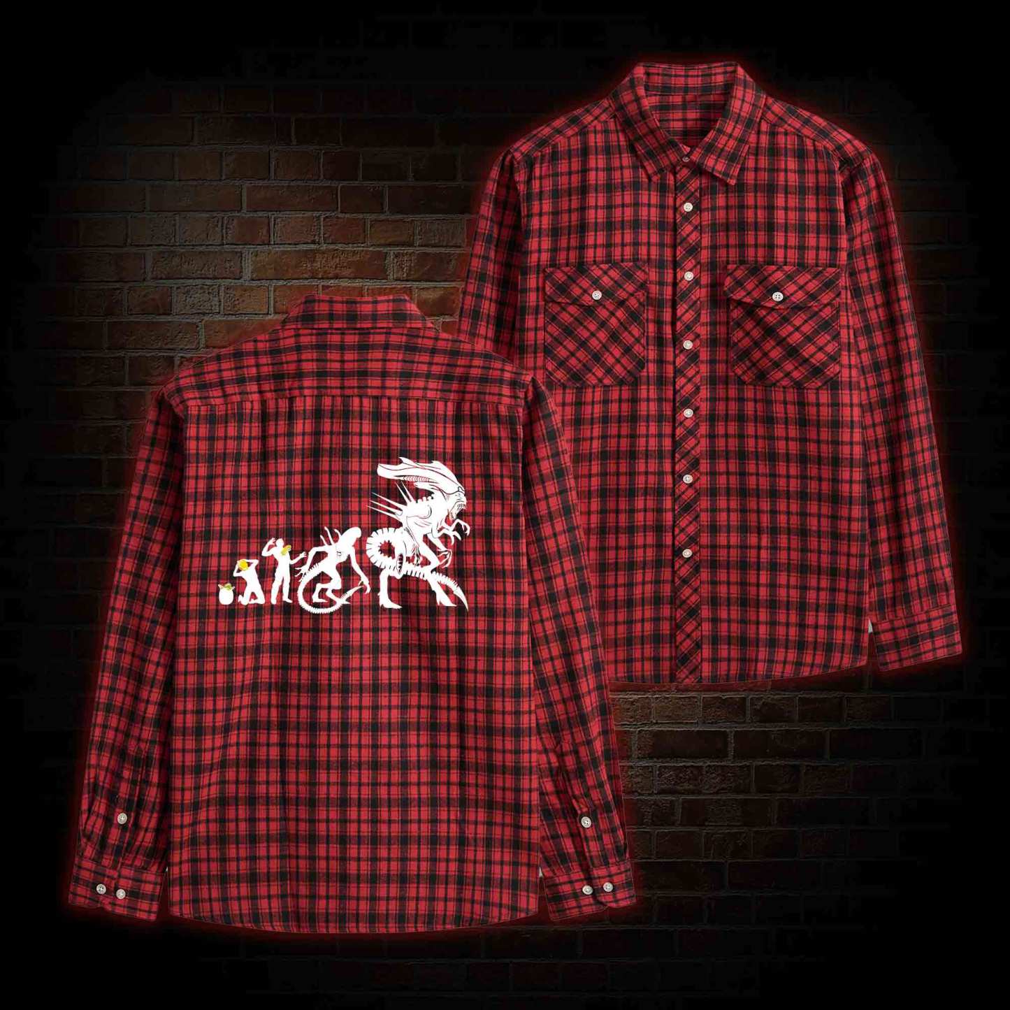 Alien Evolution Unisex Flannel Shirt