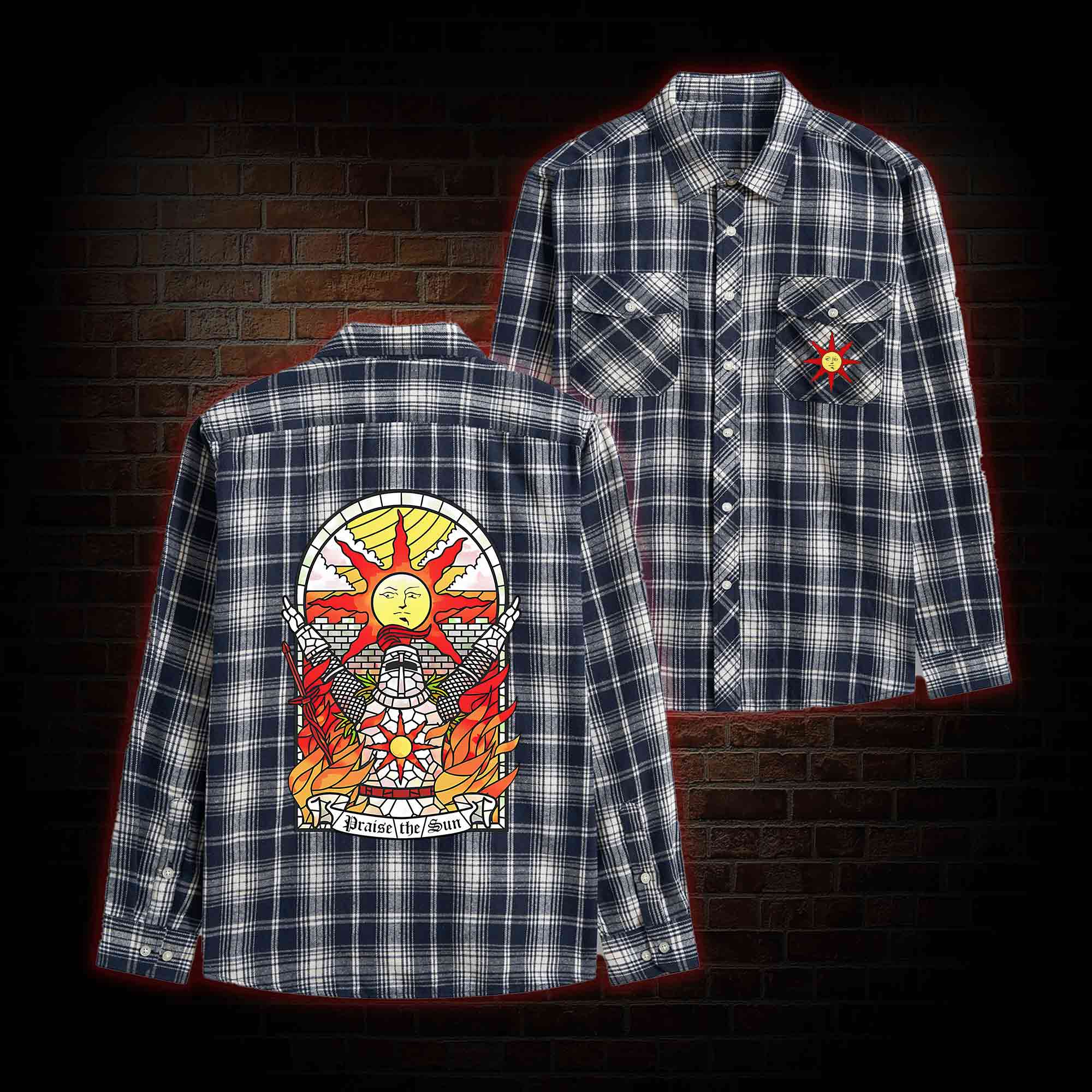 Praise the Sun Unisex Flannel Shirt