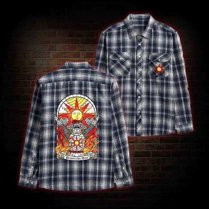 Praise the Sun Unisex Flannel Shirt