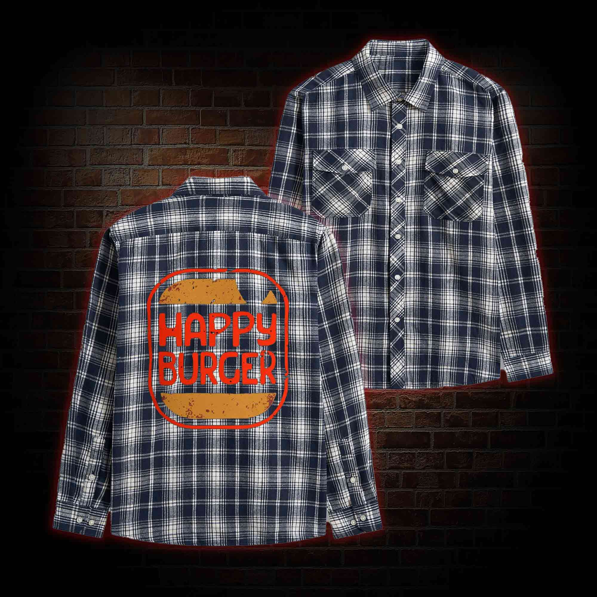 Burger Unisex Flannel Shirt