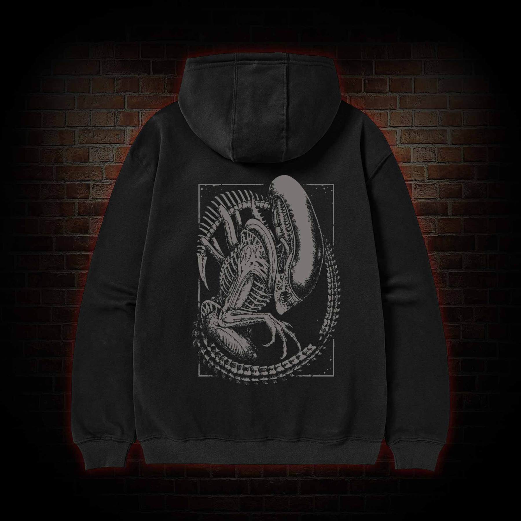 Alien Vintage Zipper Hoodie