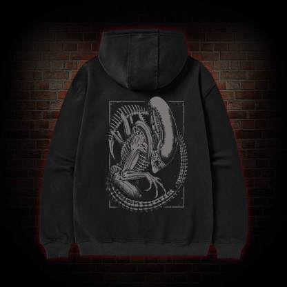 Alien Vintage Zipper Hoodie