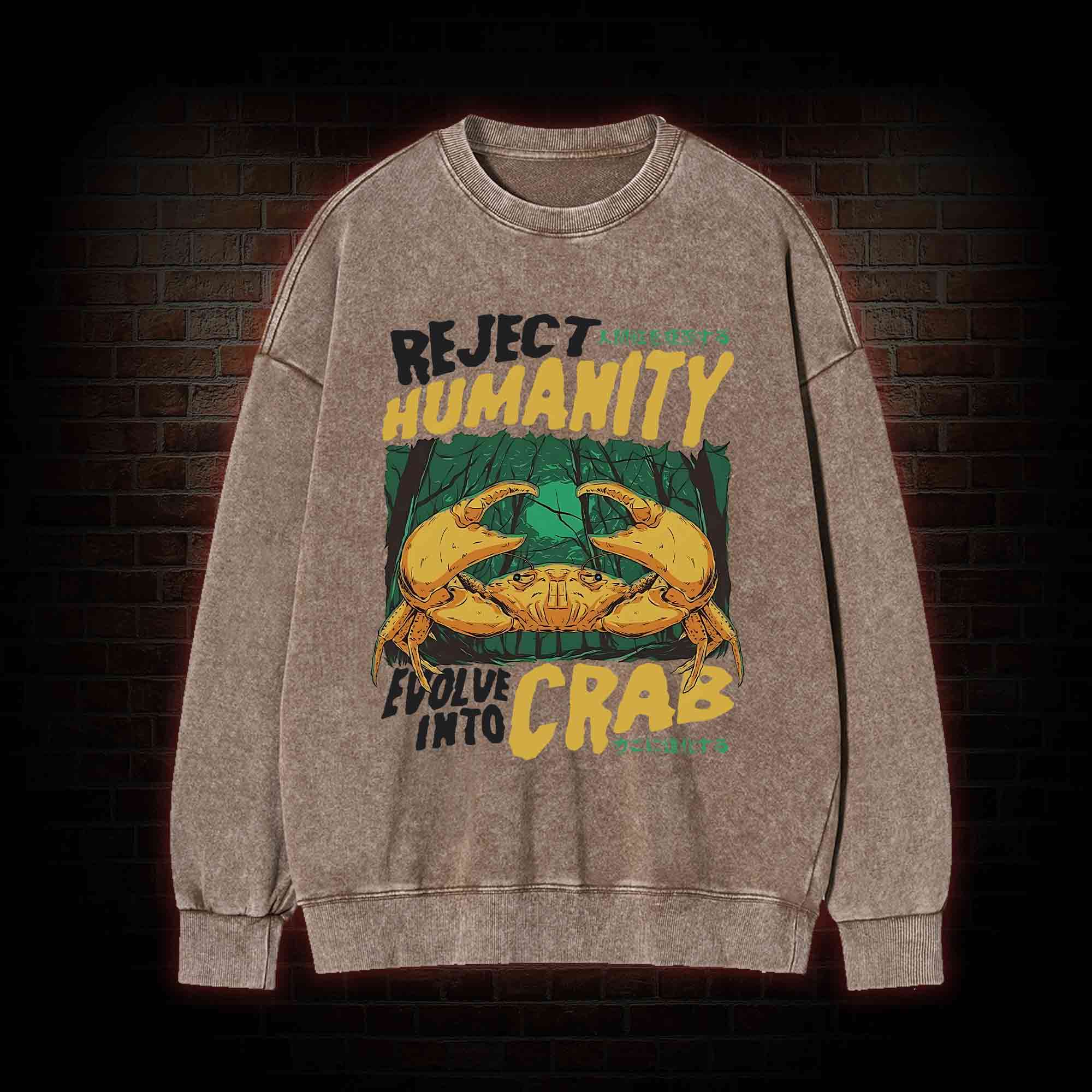 Reject Humanity Crab Washed Sweatshirt