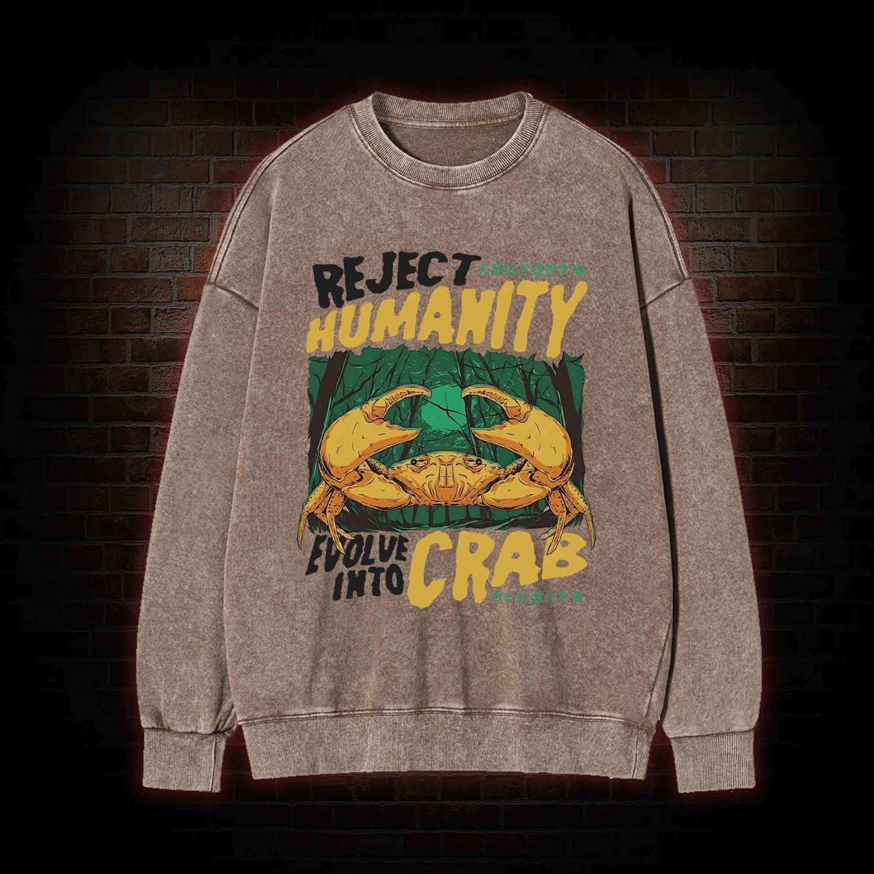 Reject Humanity Crab Washed Sweatshirt
