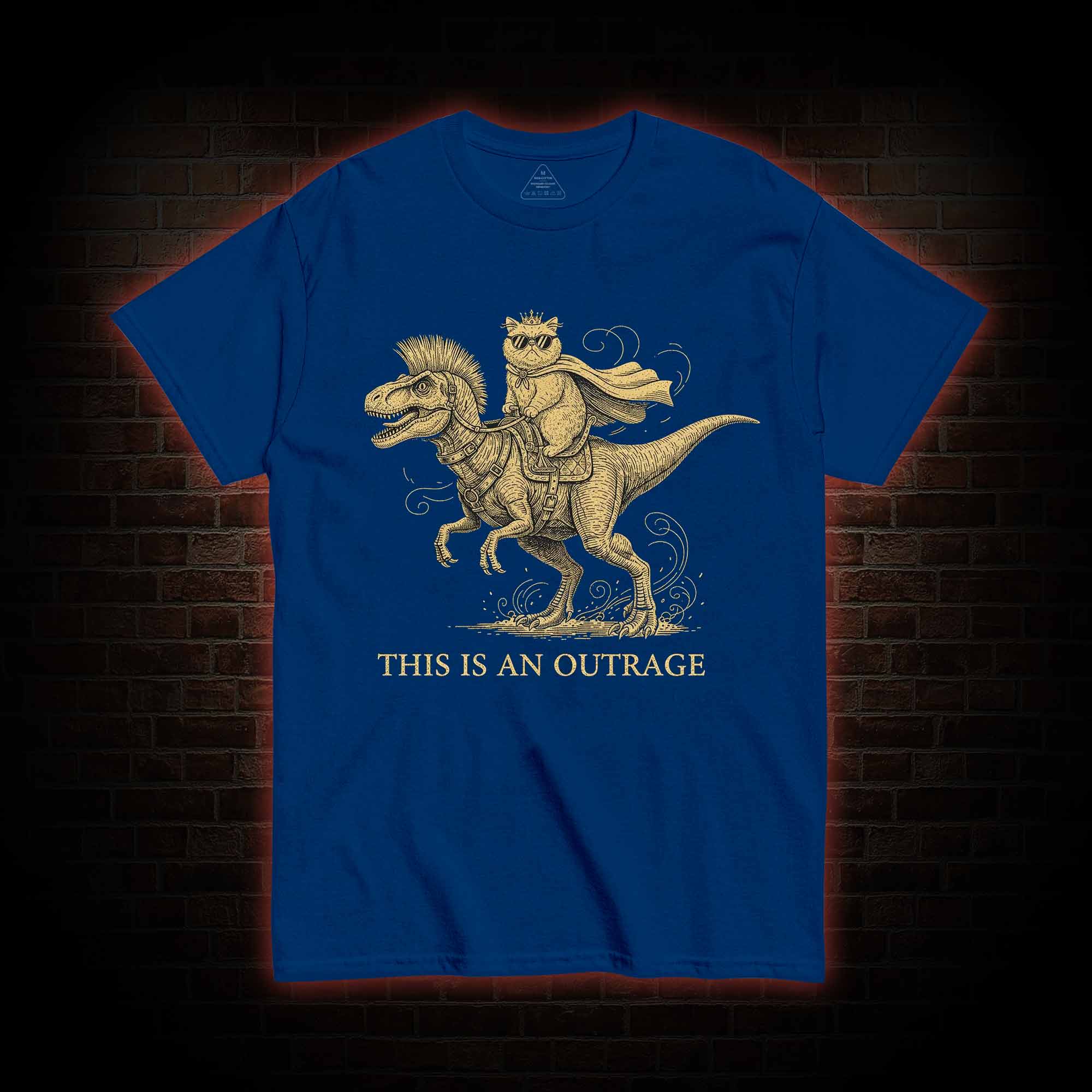 This is an Outrage T-shirt
