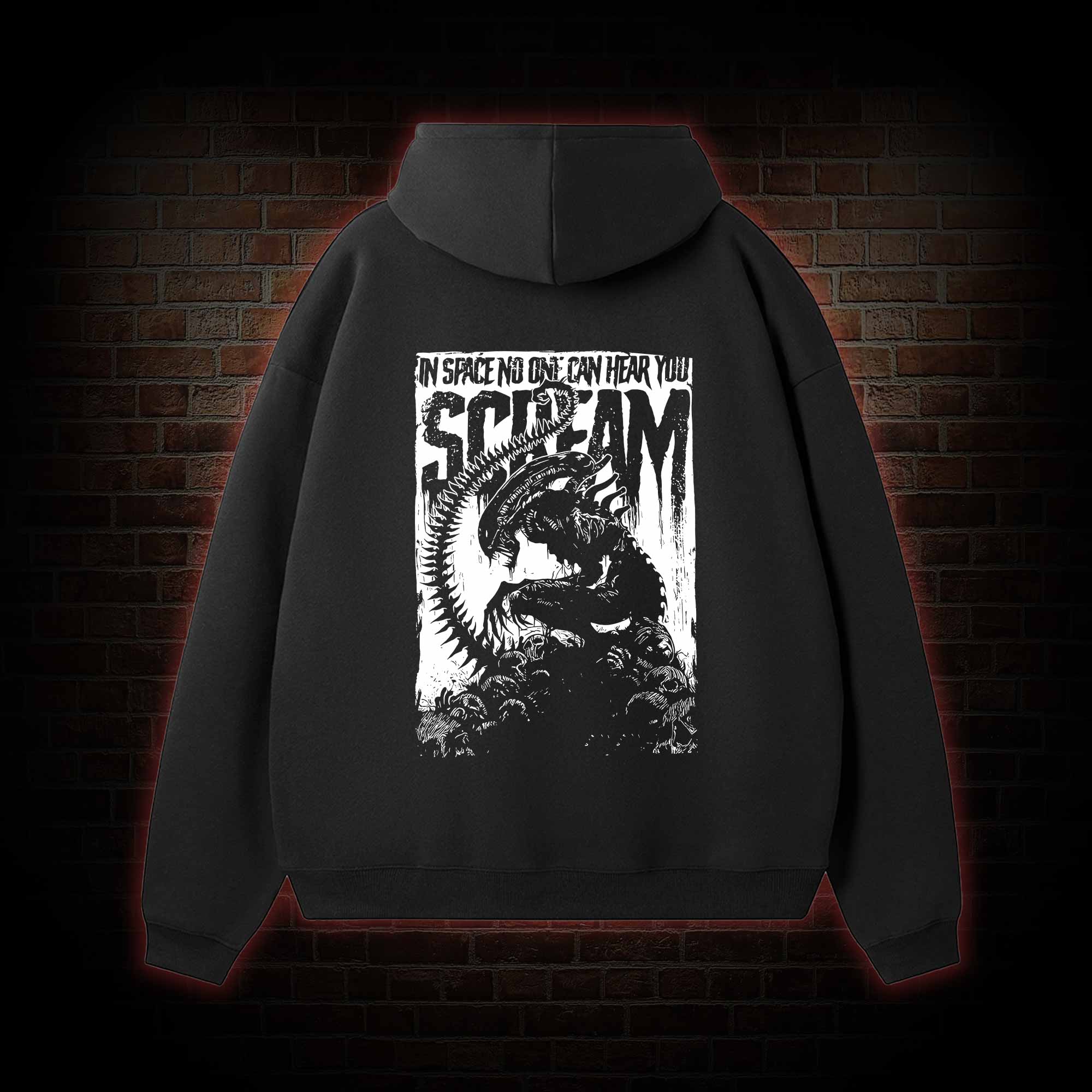 In Space No One Can Hear You Scream Fleece Hoodie Set