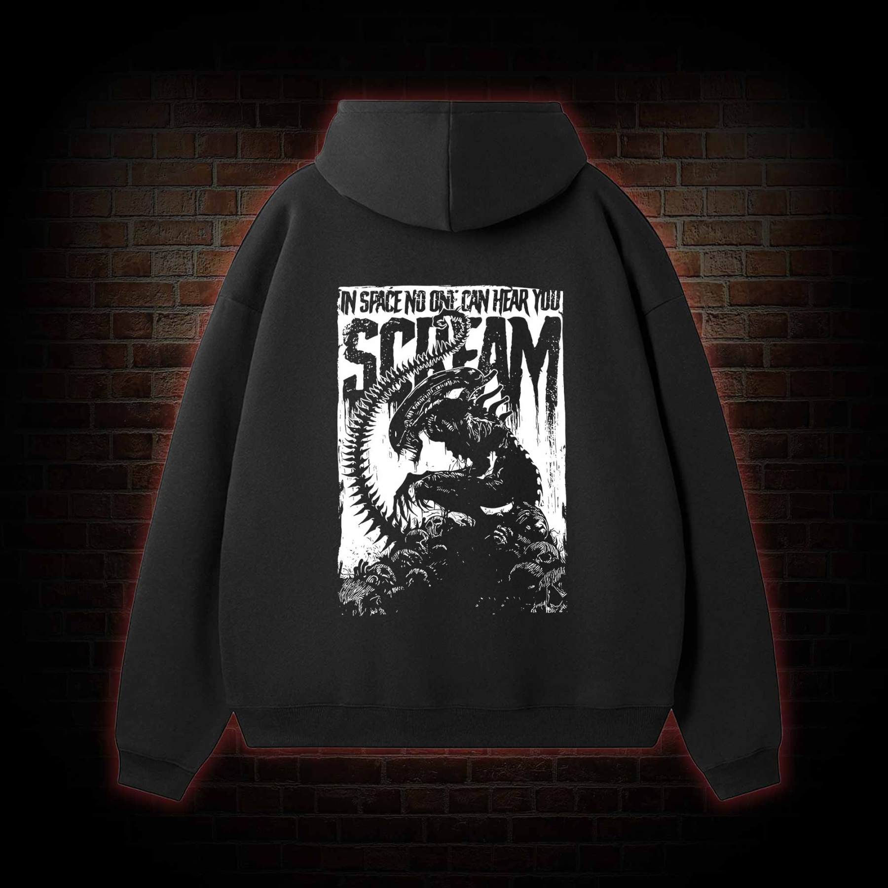 In Space No One Can Hear You Scream Fleece Hoodie Set