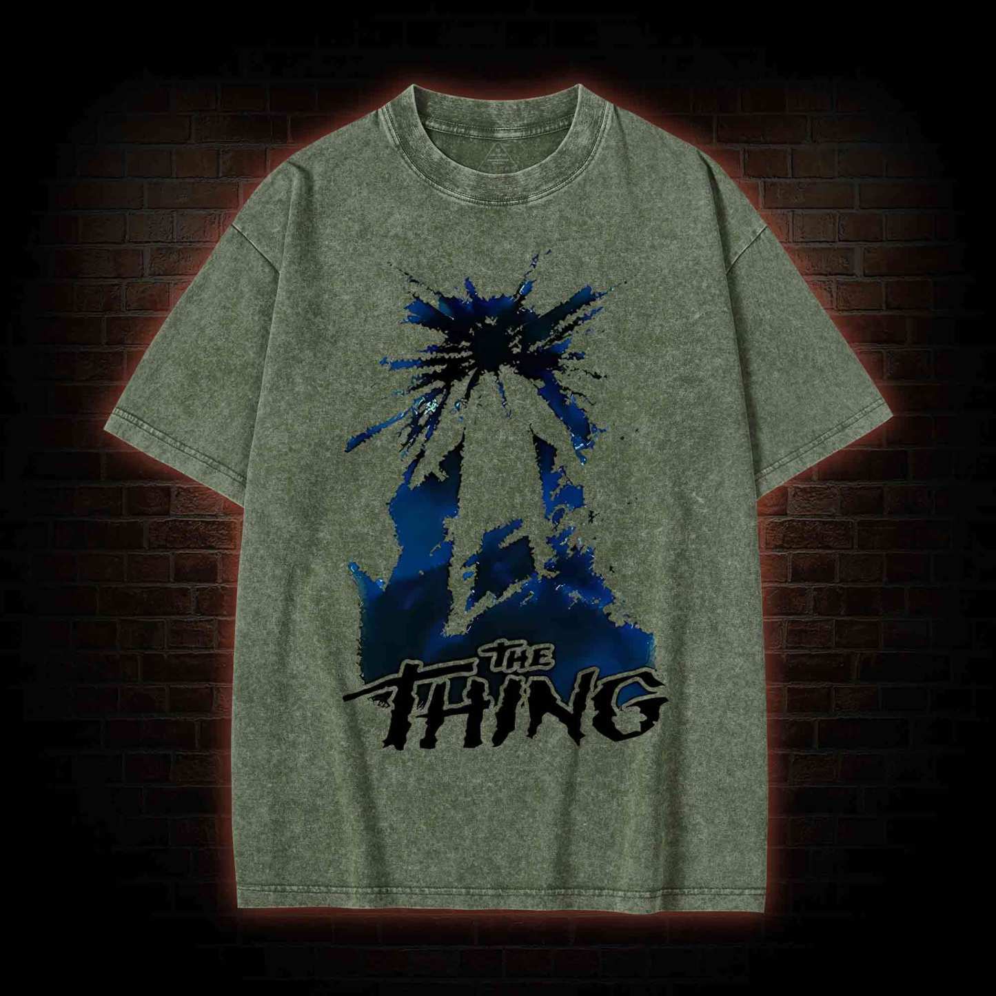 The Thing Horror Movie Washed T-shirt