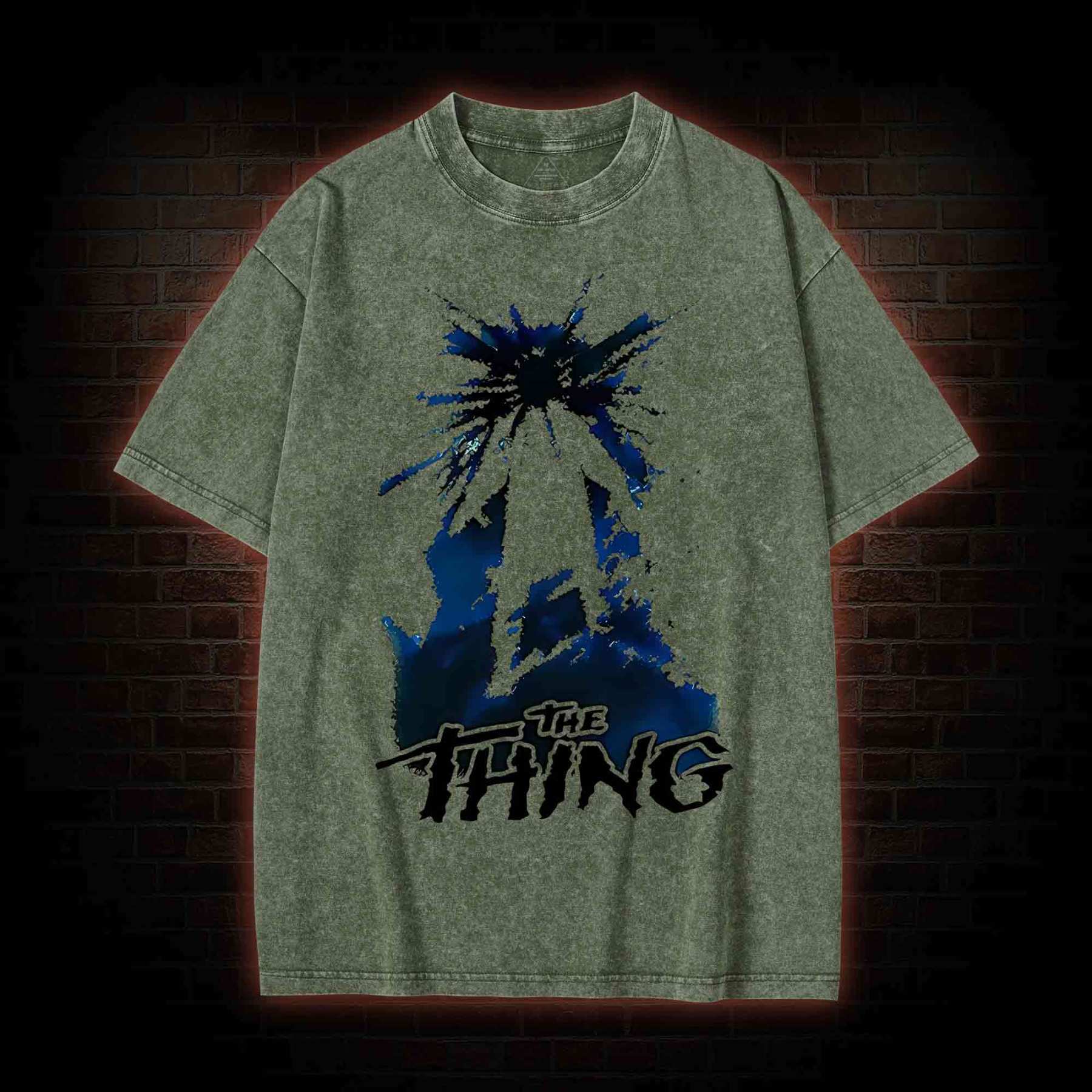 The Thing Horror Movie Washed T-shirt