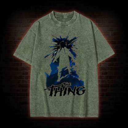 The Thing Horror Movie Washed T-shirt