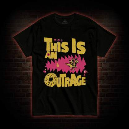 This is an Outrage T-shirt