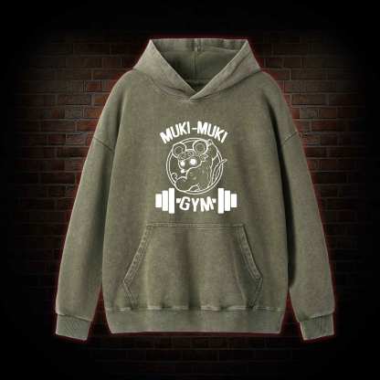 Mouse Workout Washed Hoodie