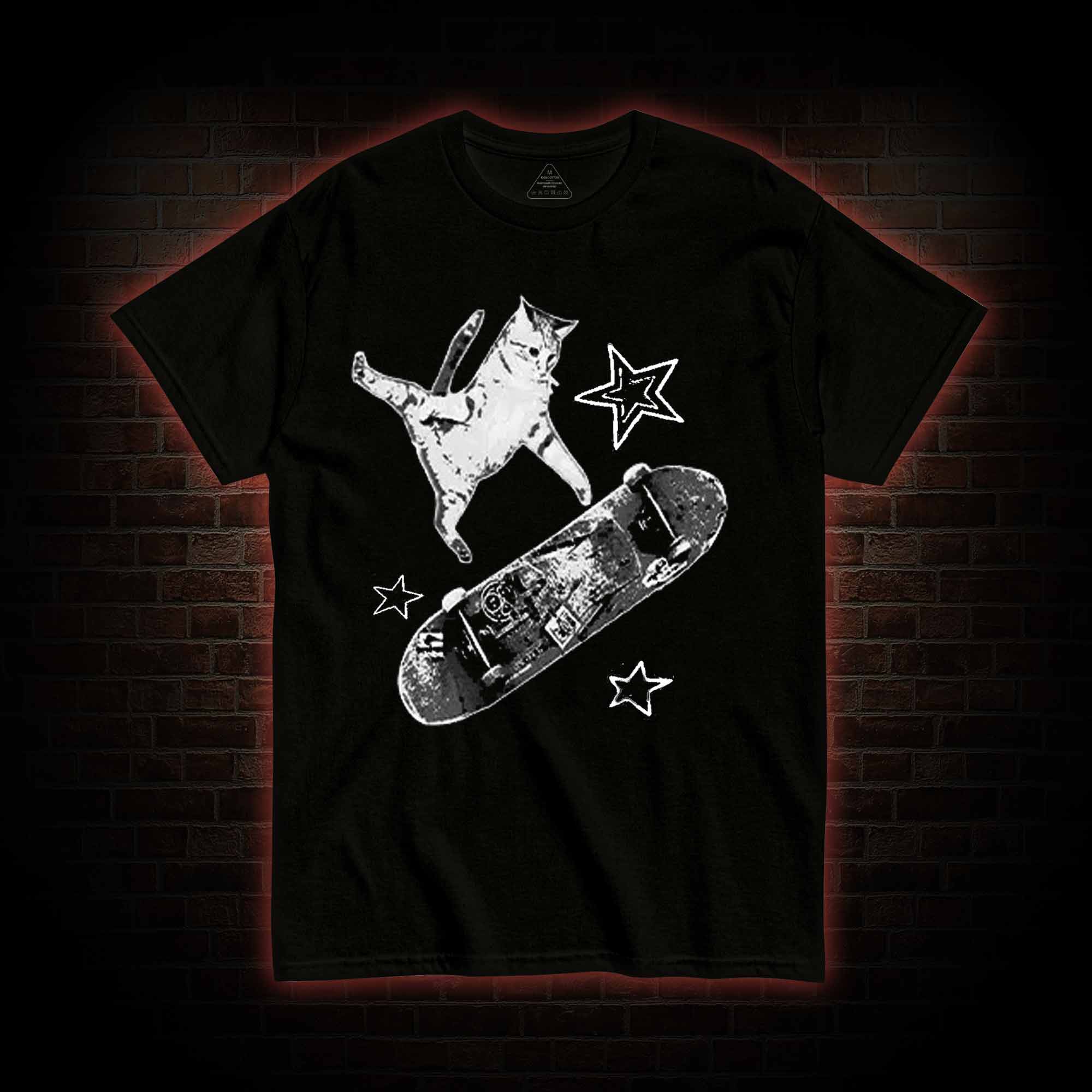 Skateboard Cat T-shirt