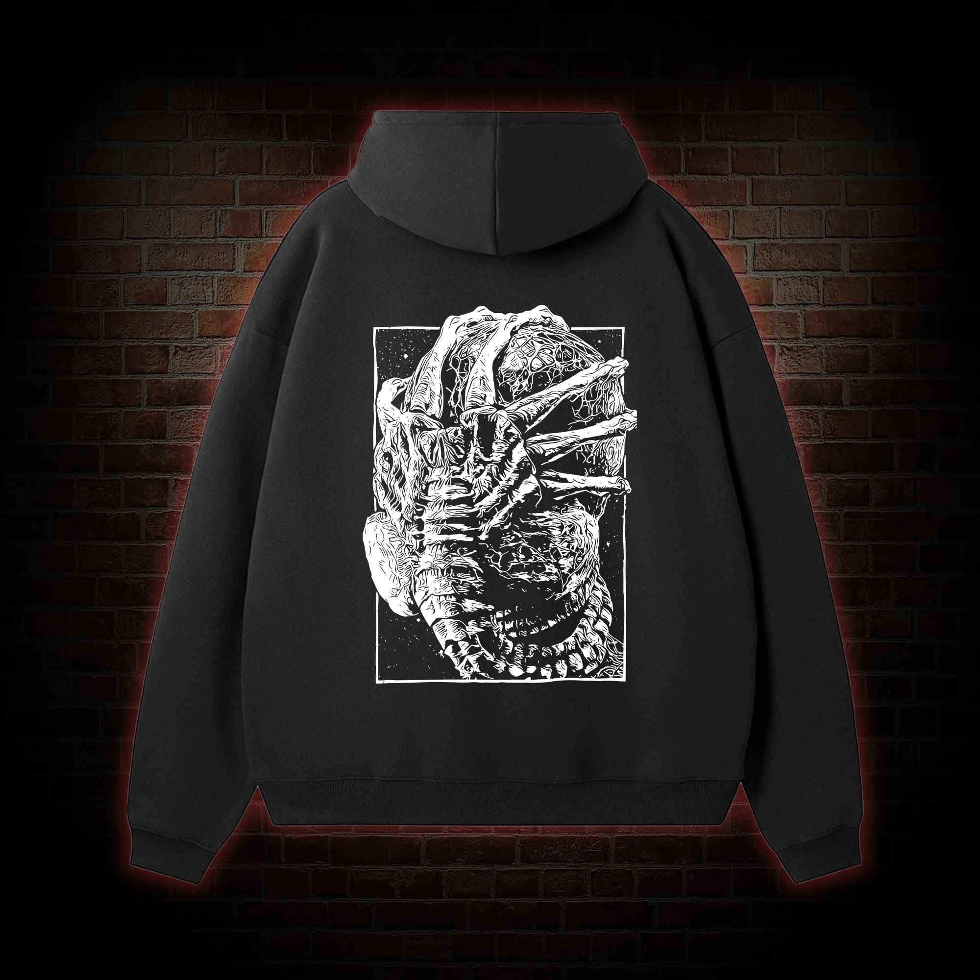 Alien Delivery Guy Fleece Hoodie Set