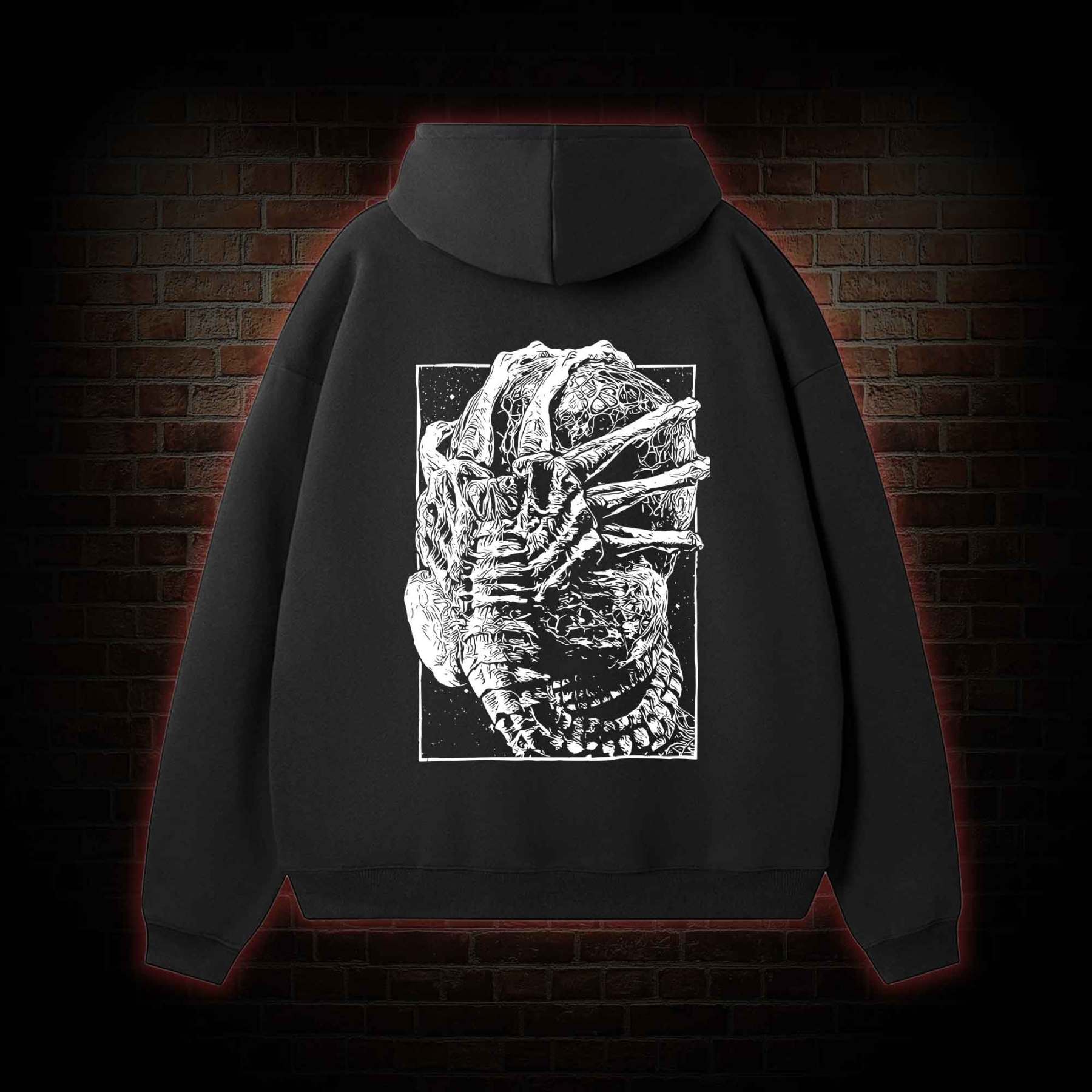 Alien Delivery Guy Fleece Hoodie Set