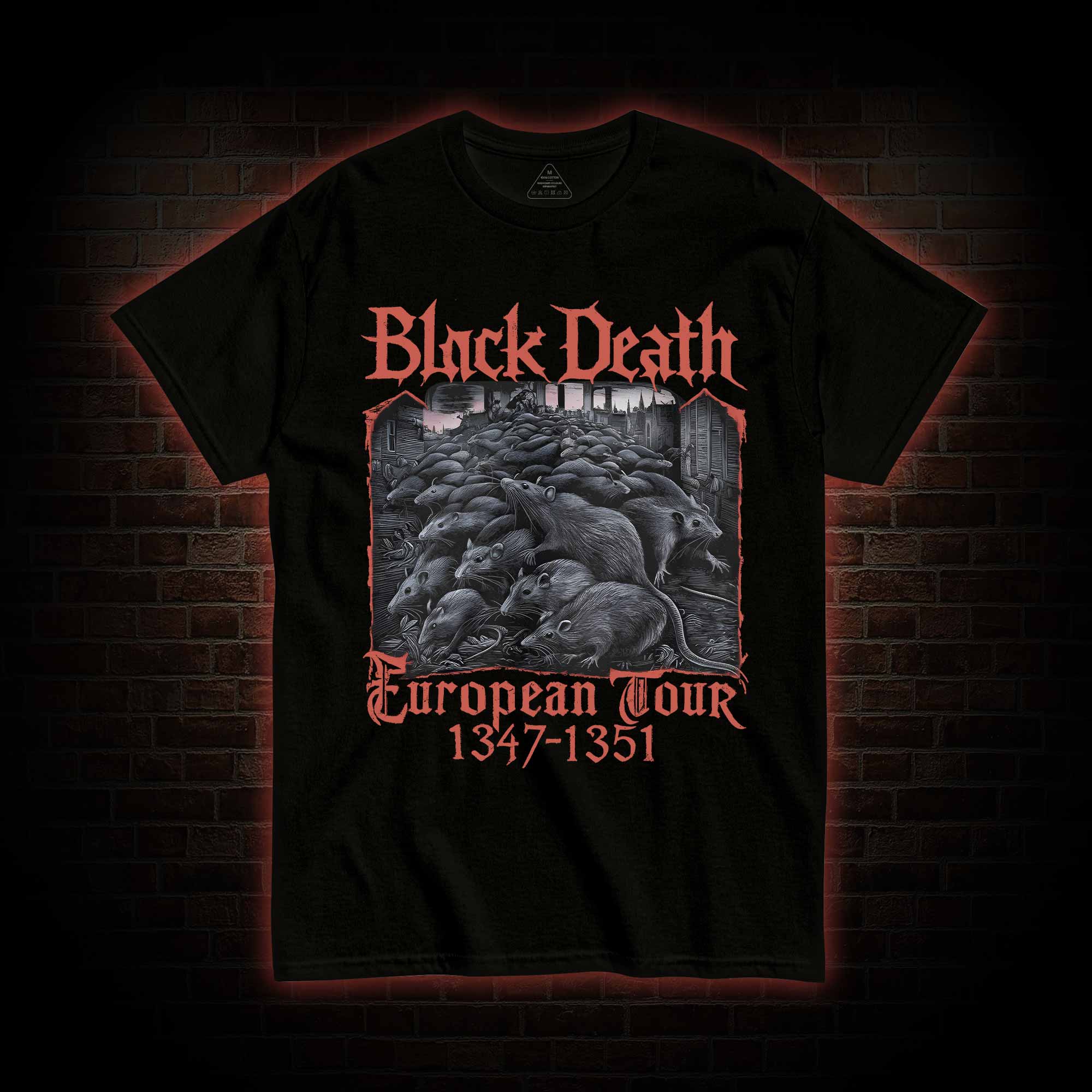 Vintage Black Death European Tour T-shirt