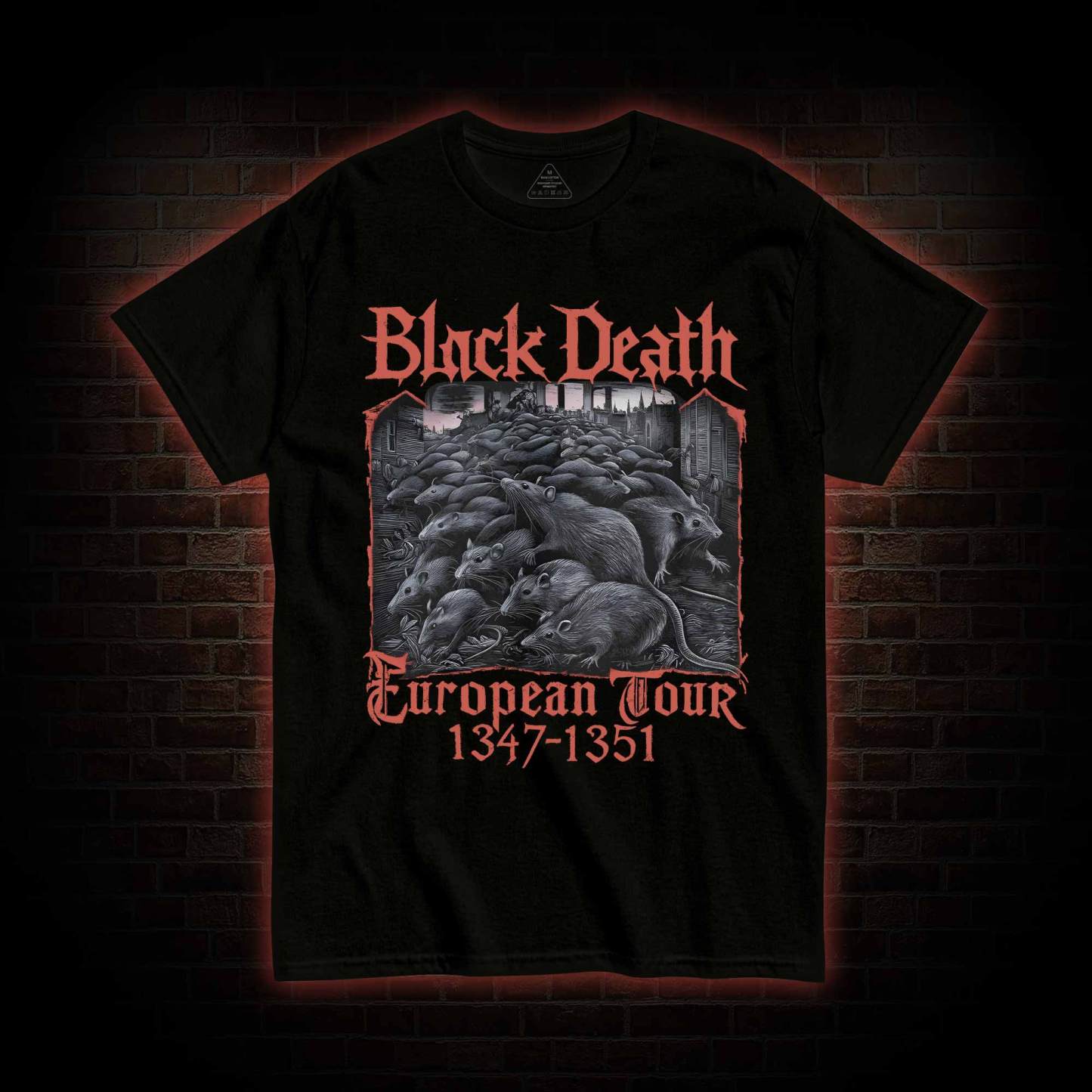 Vintage Black Death European Tour T-shirt