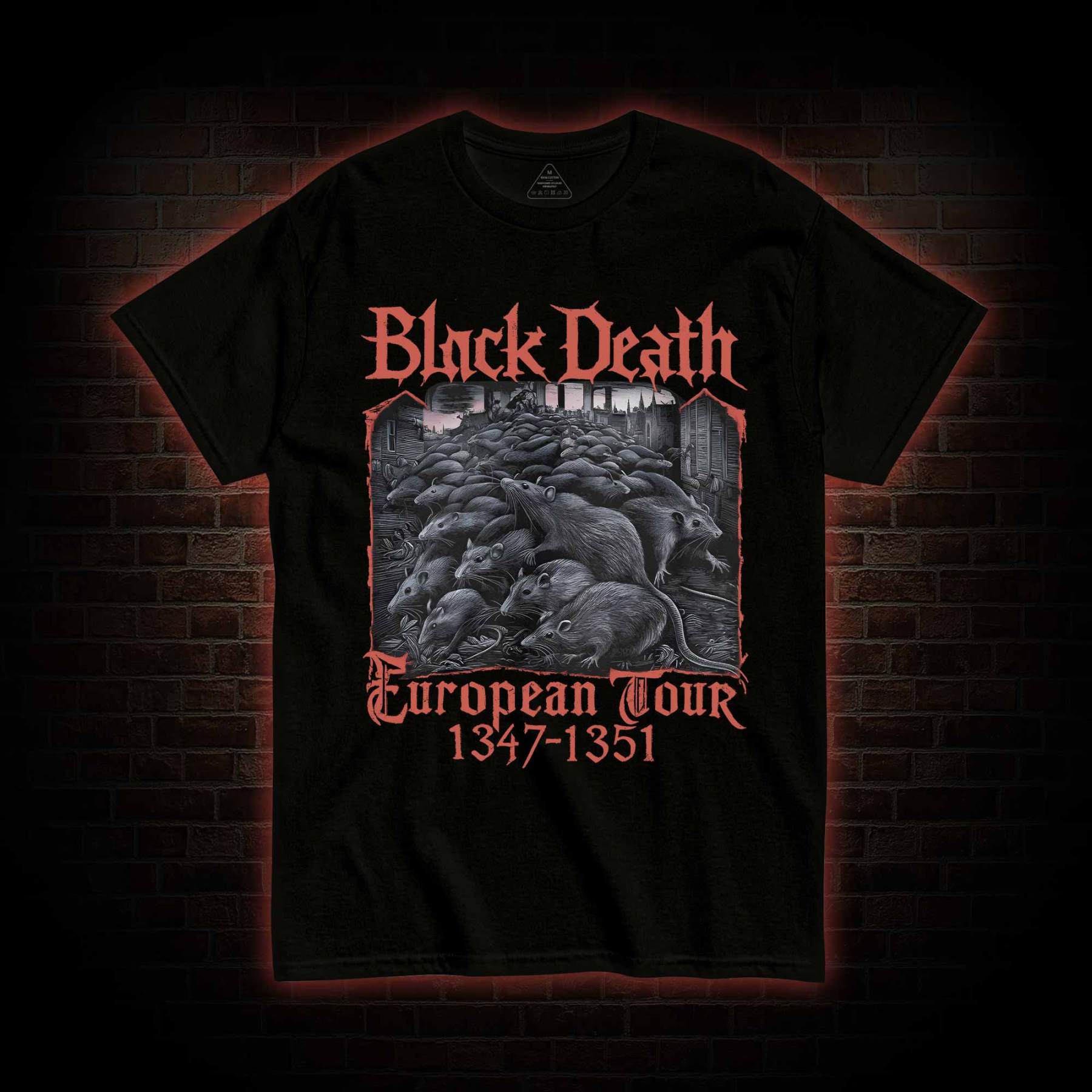 Vintage Black Death European Tour T-shirt