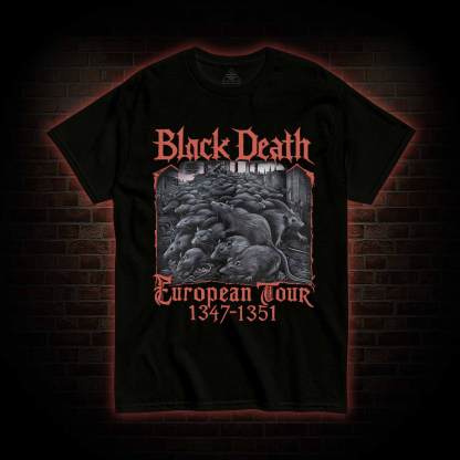 Vintage Black Death European Tour T-shirt