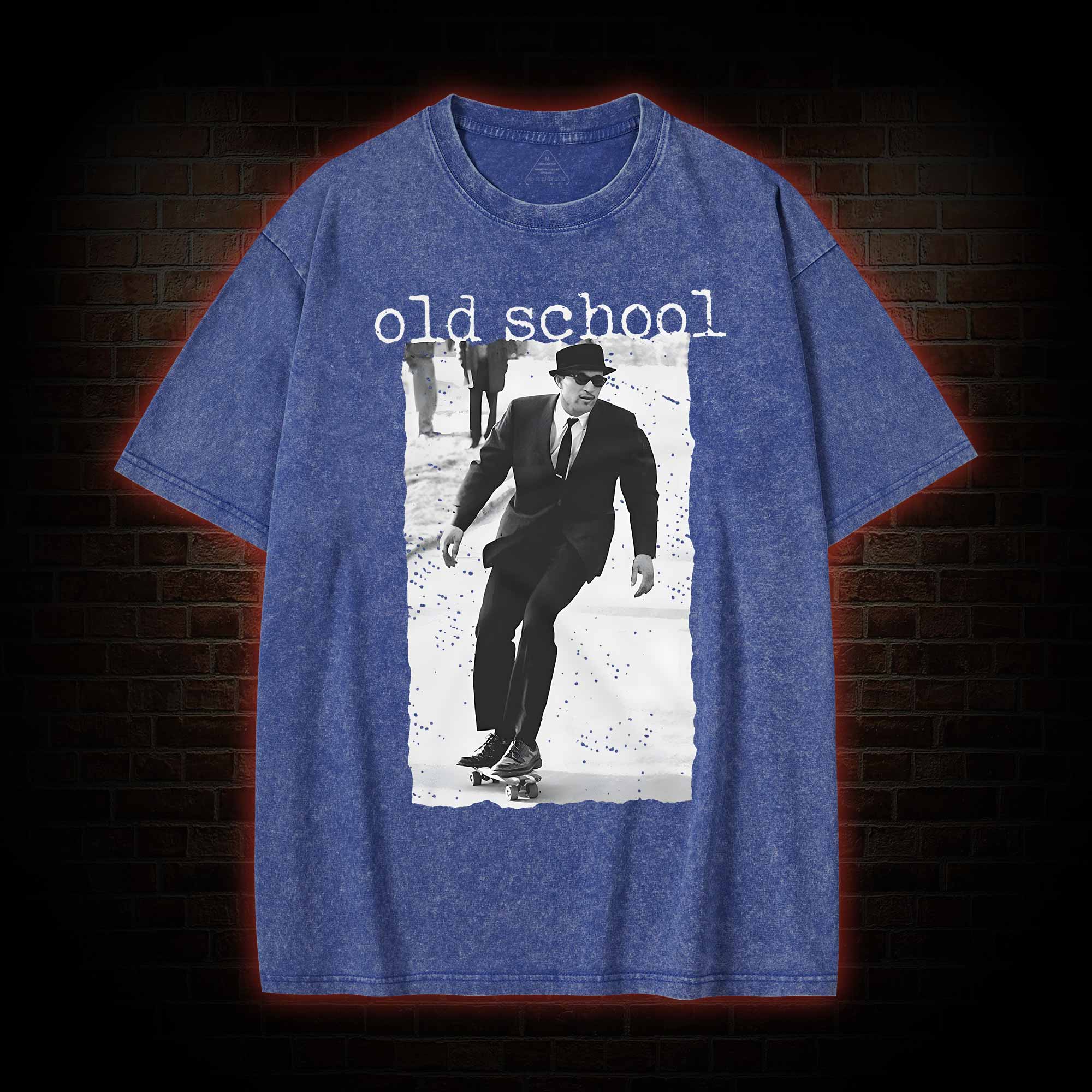 Old School Skateboarding Washed T-shirt