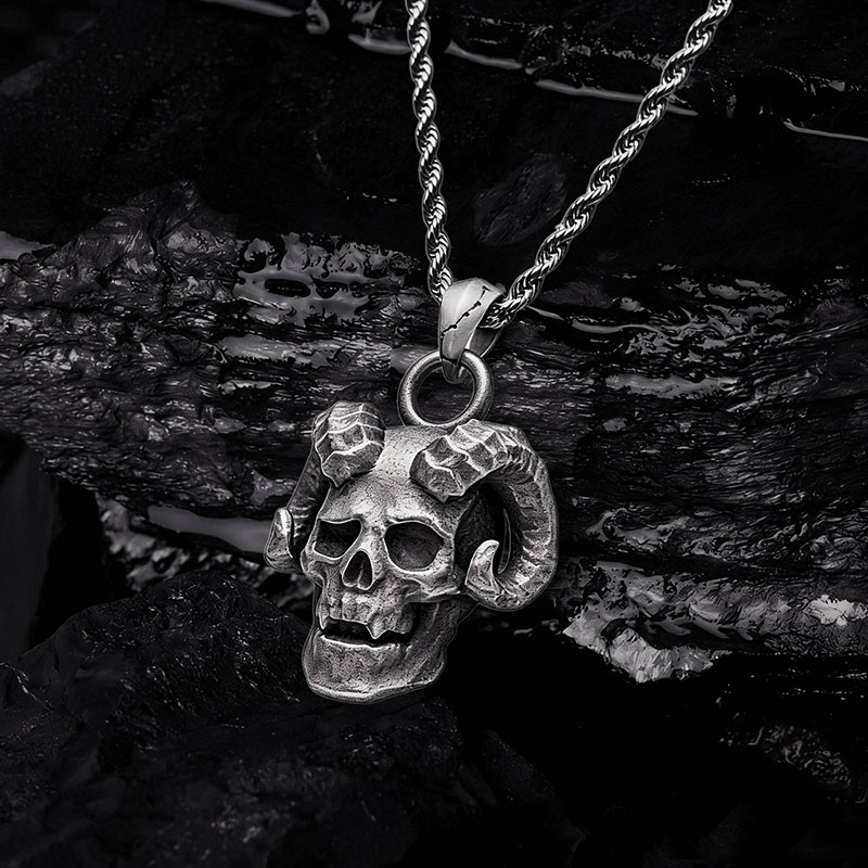 Infernal Skull Sculptural Necklace