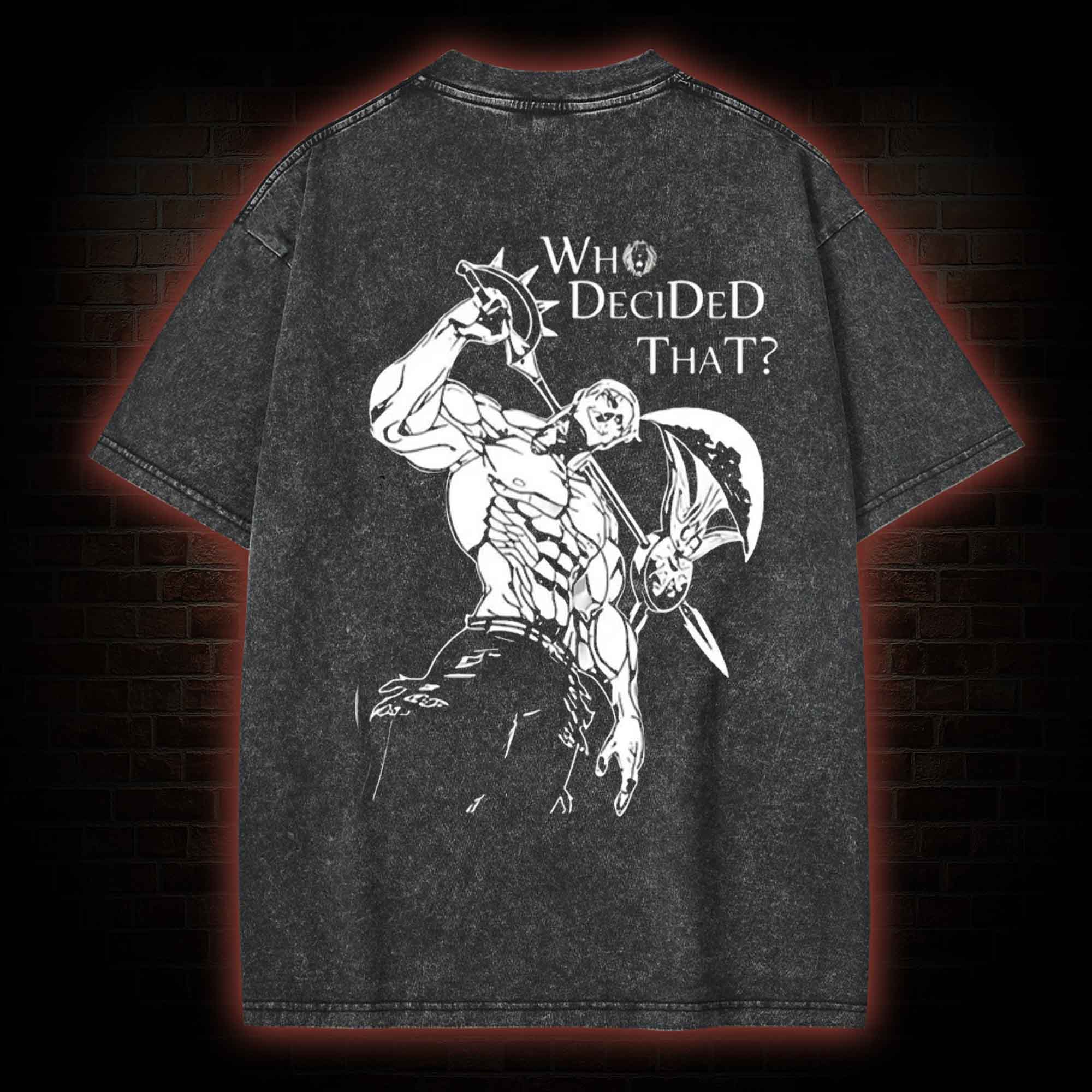 Who Decided that Washed T-shirt