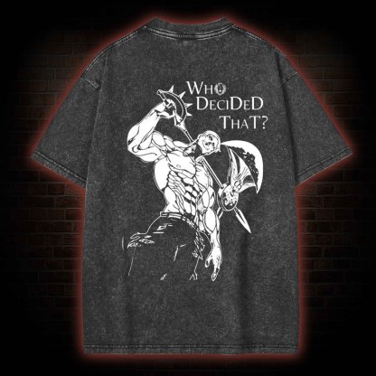 Who Decided that Washed T-shirt
