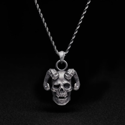 Infernal Skull Sculptural Necklace