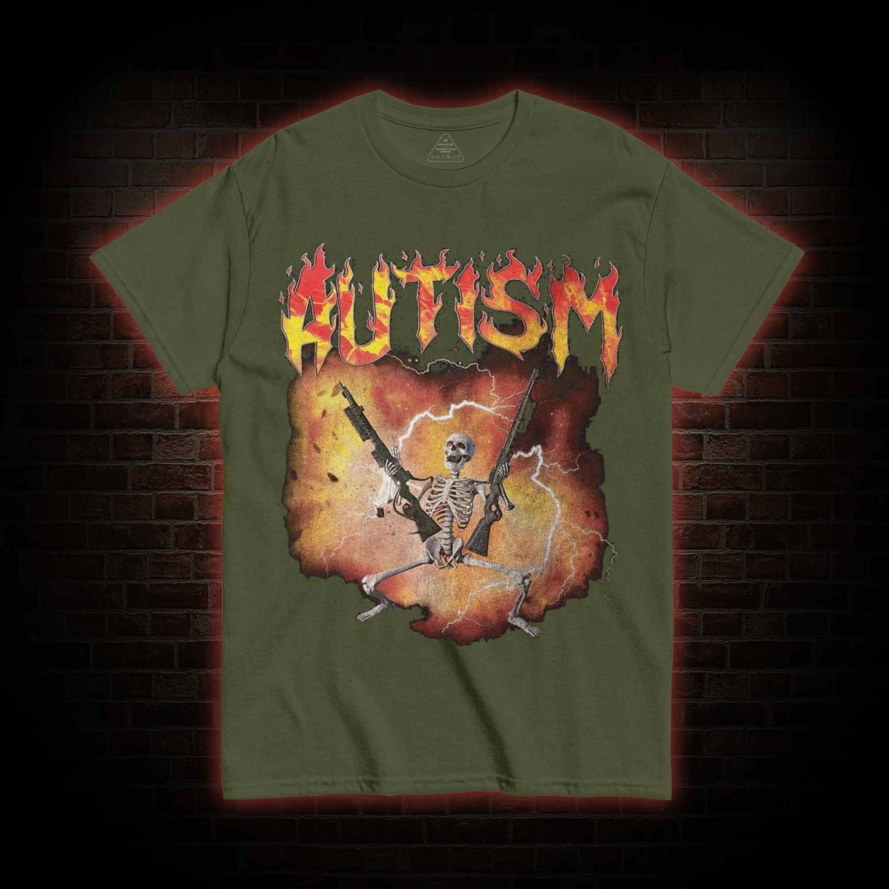 Autistic Funny Skeleton T-shirt