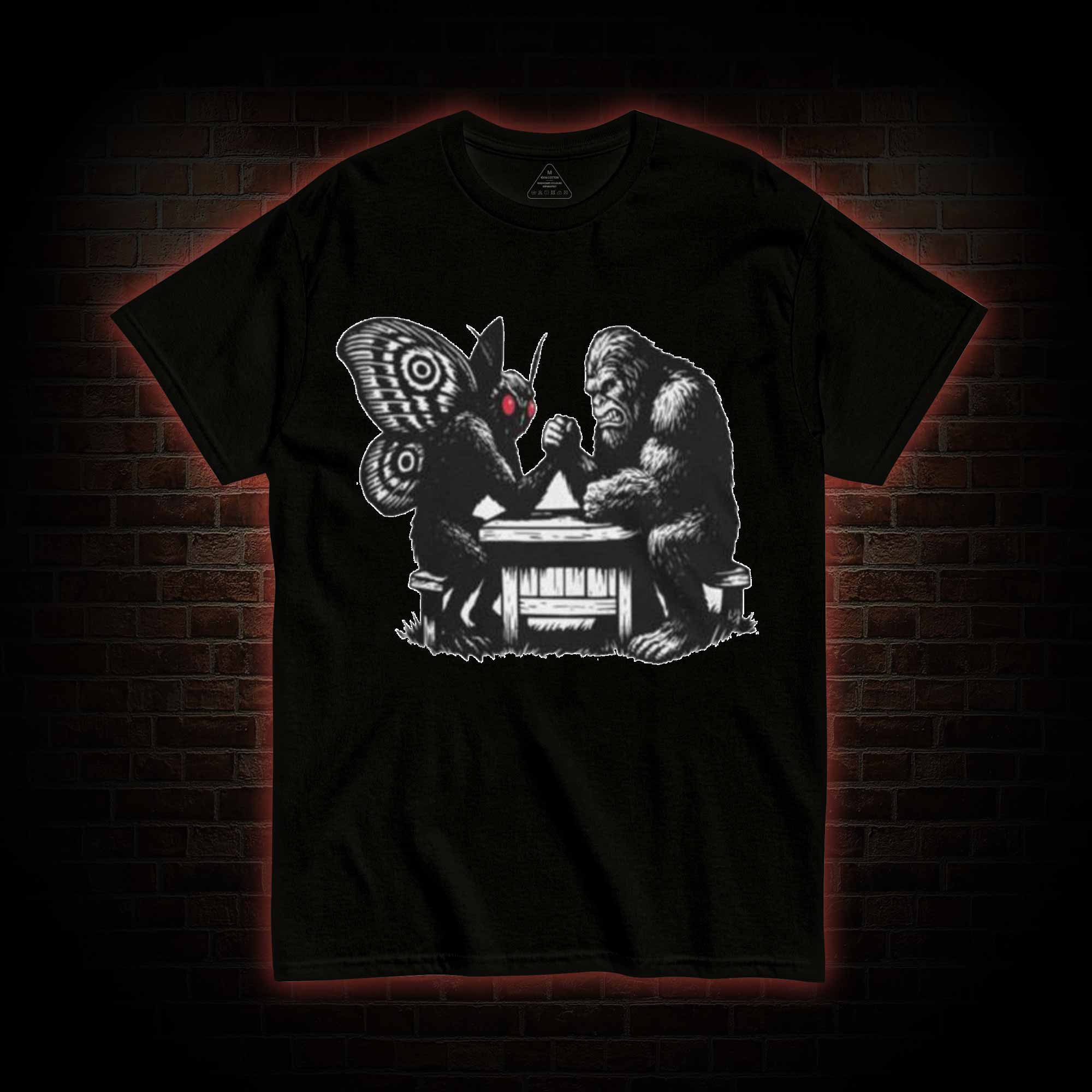 Bigfoot V Mothman T-shirt