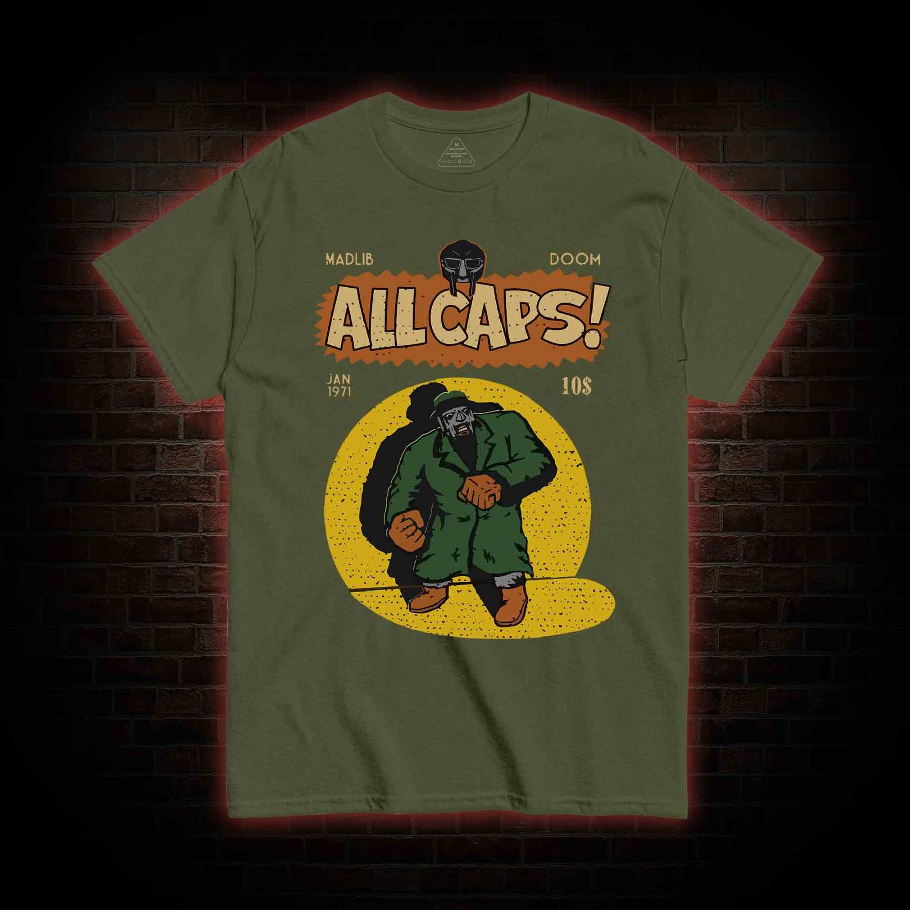 All Caps Vintage T-shirt