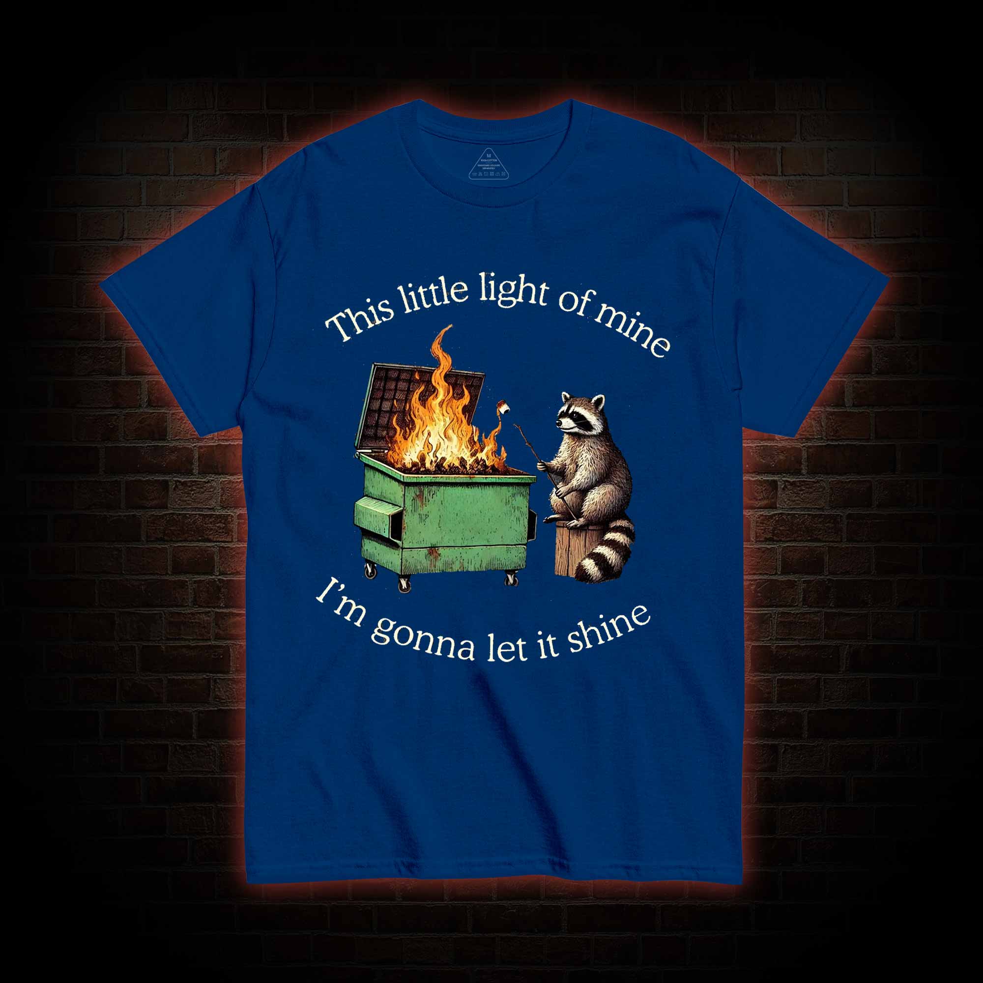 Dumpster Fire Raccoon T-shirt