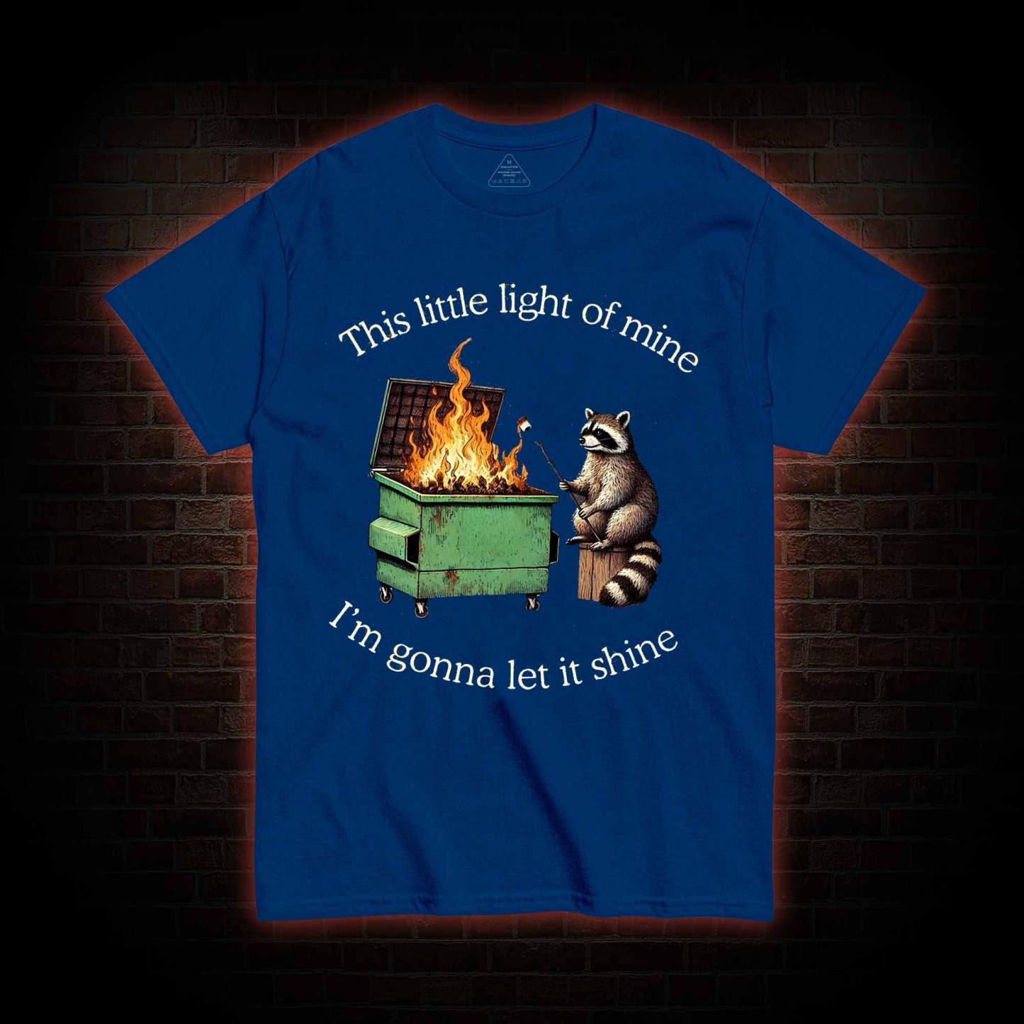 Dumpster Fire Raccoon T-shirt