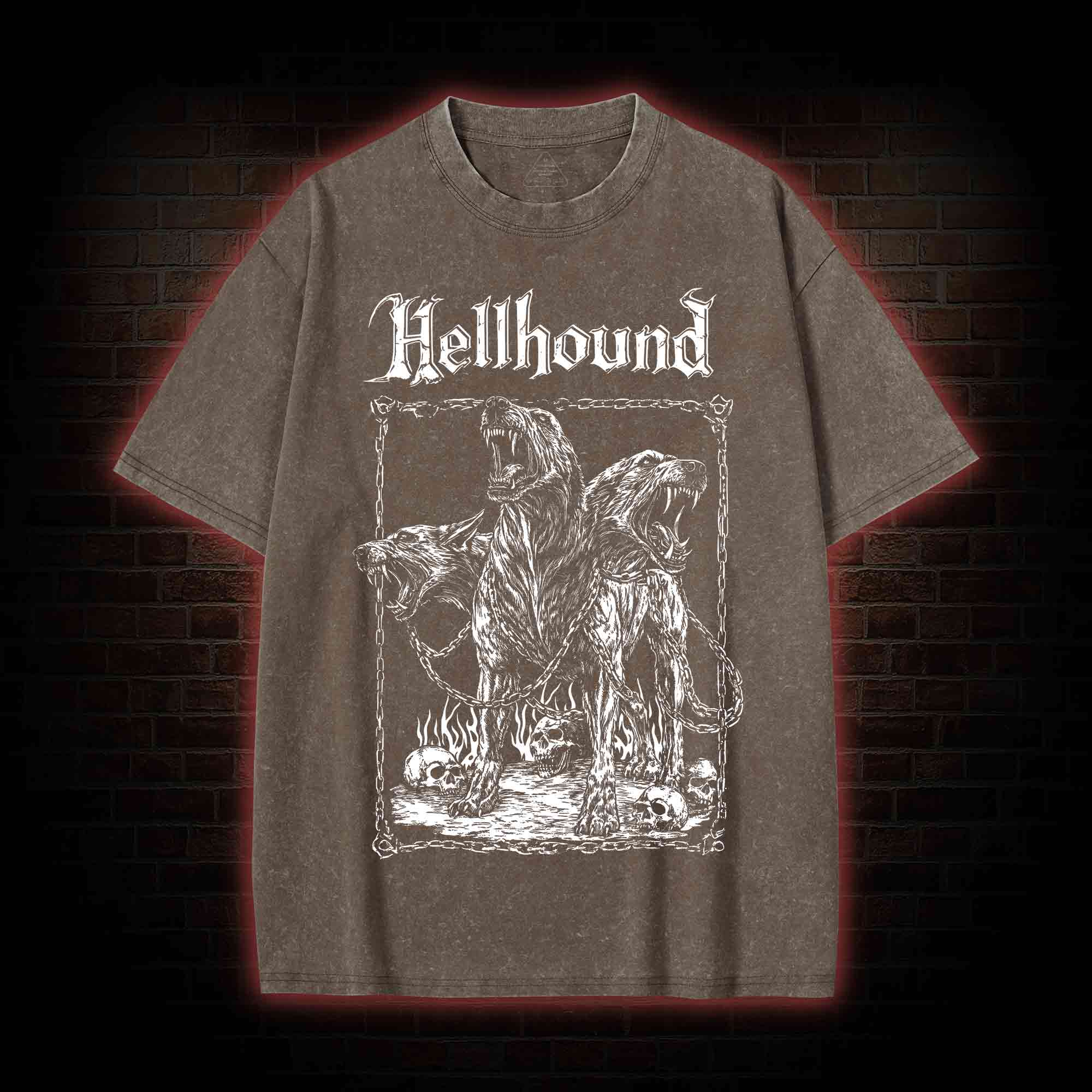 Hell Hound Cerberus Washed T-shirt