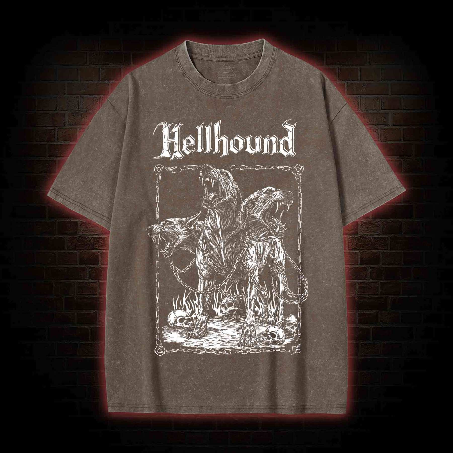 Hell Hound Cerberus Washed T-shirt