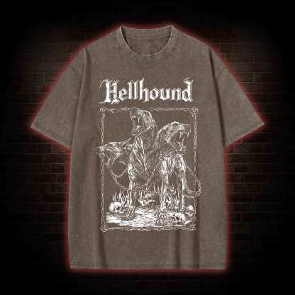 Hell Hound Cerberus Washed T-shirt