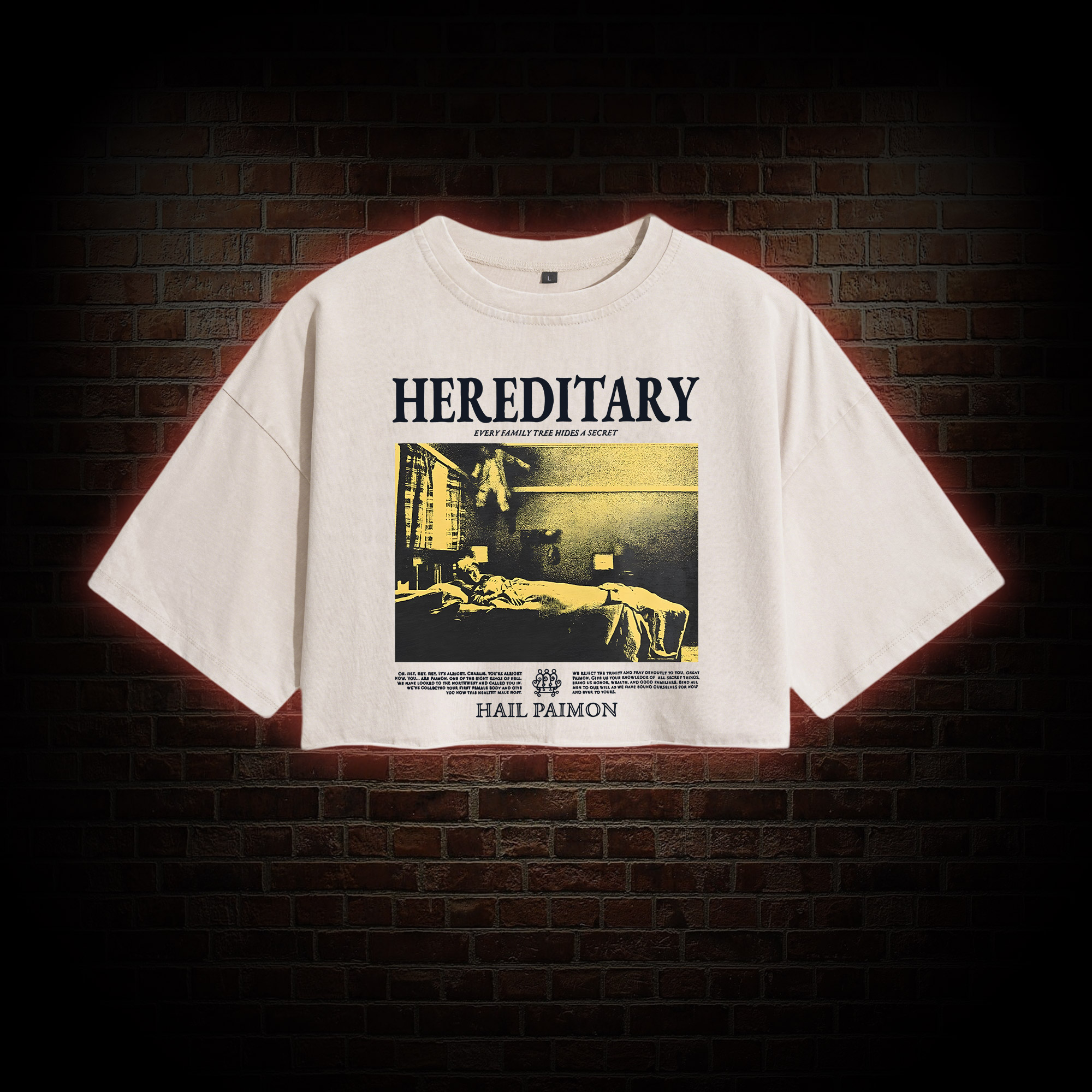 Every Family Tree Hides A Secret Washed Cropped T-shirts