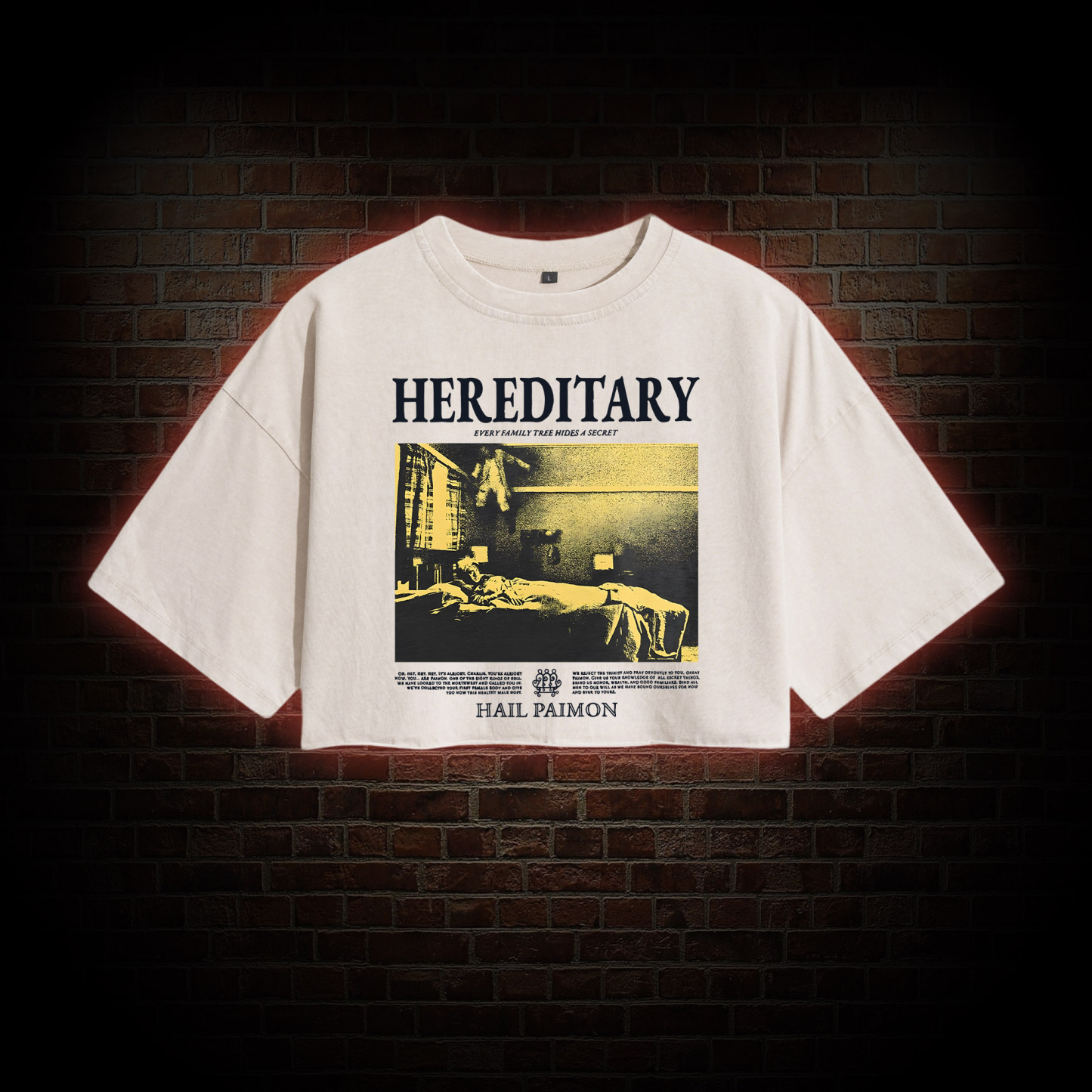 Every Family Tree Hides A Secret Washed Cropped T-shirts