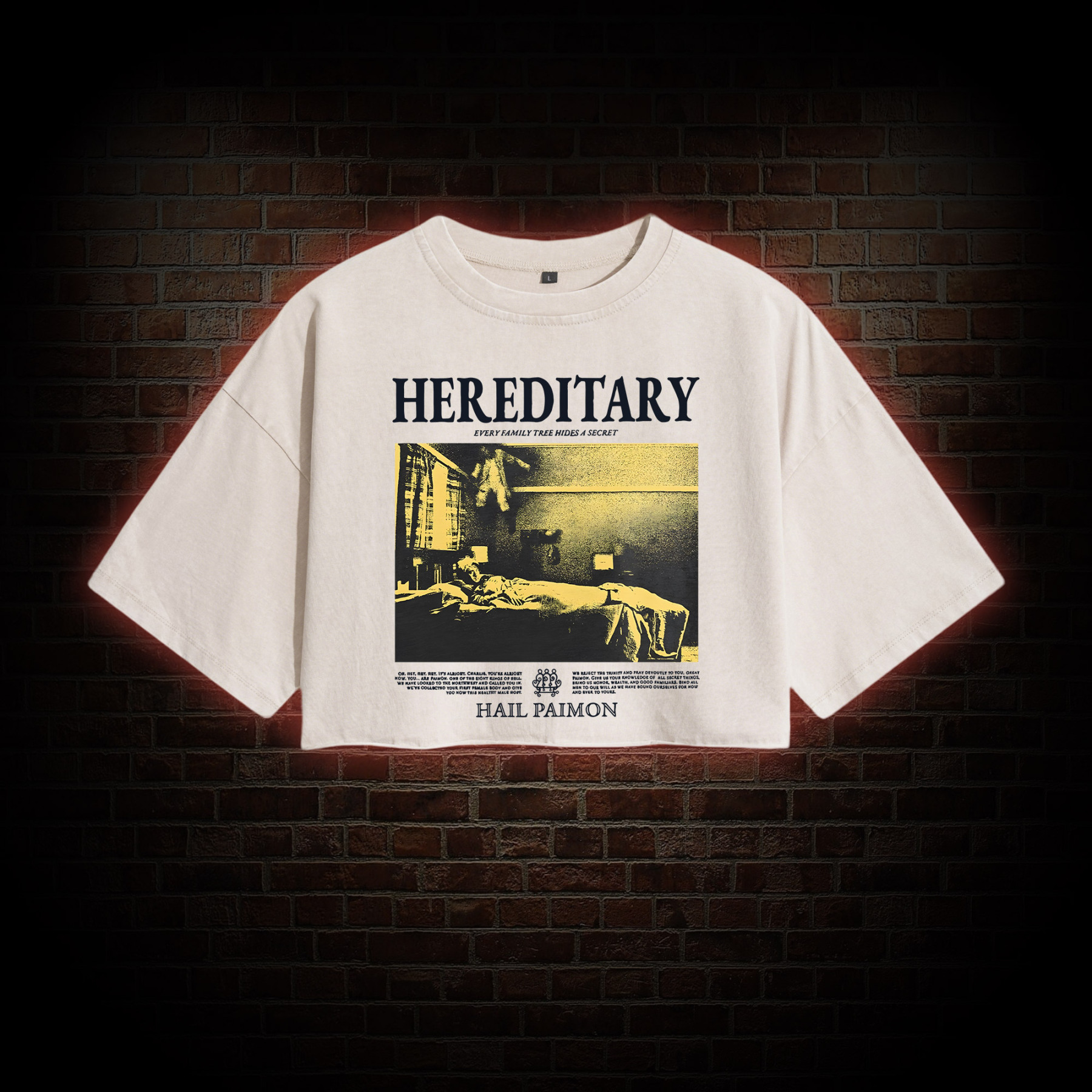 Every Family Tree Hides A Secret Washed Cropped T-shirts