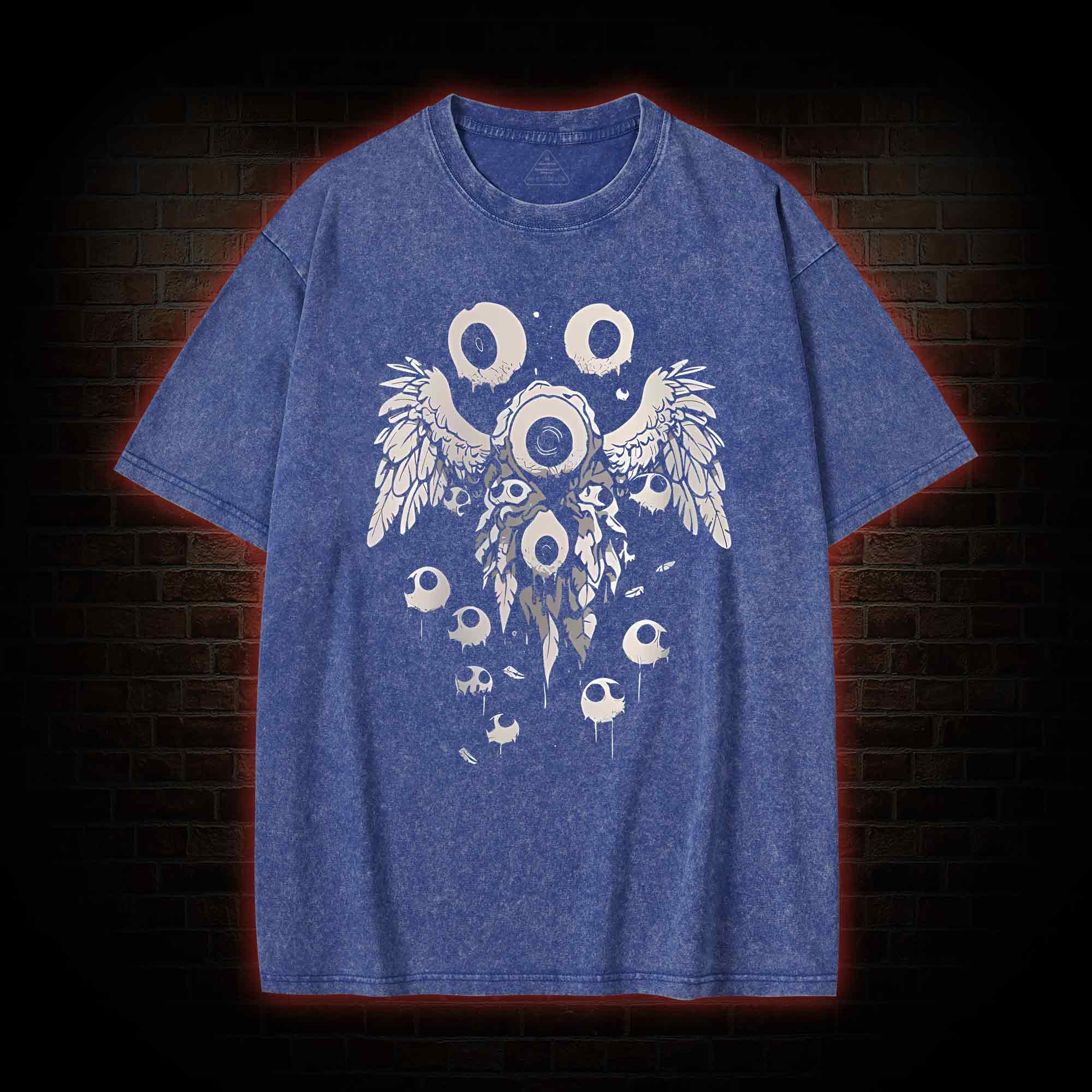 Weirdcore Eyeball Washed T-shirt
