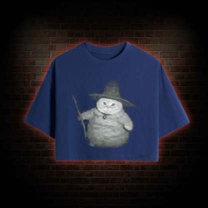 Wizard Cat Crop Top