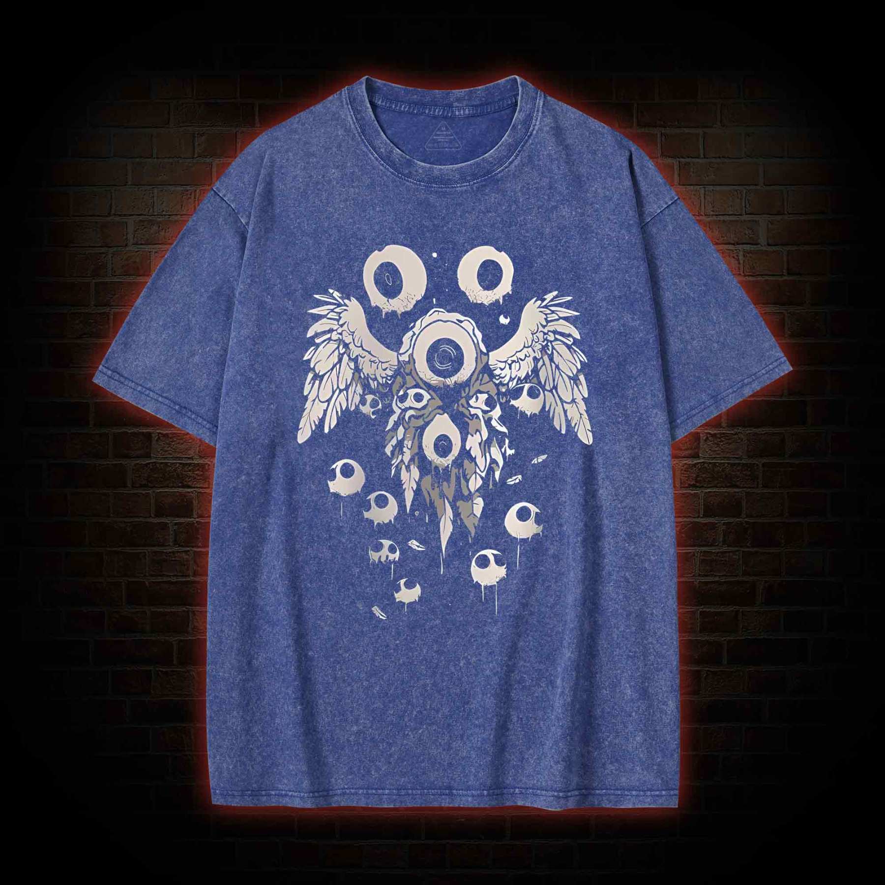 Weirdcore Eyeball Washed T-shirt