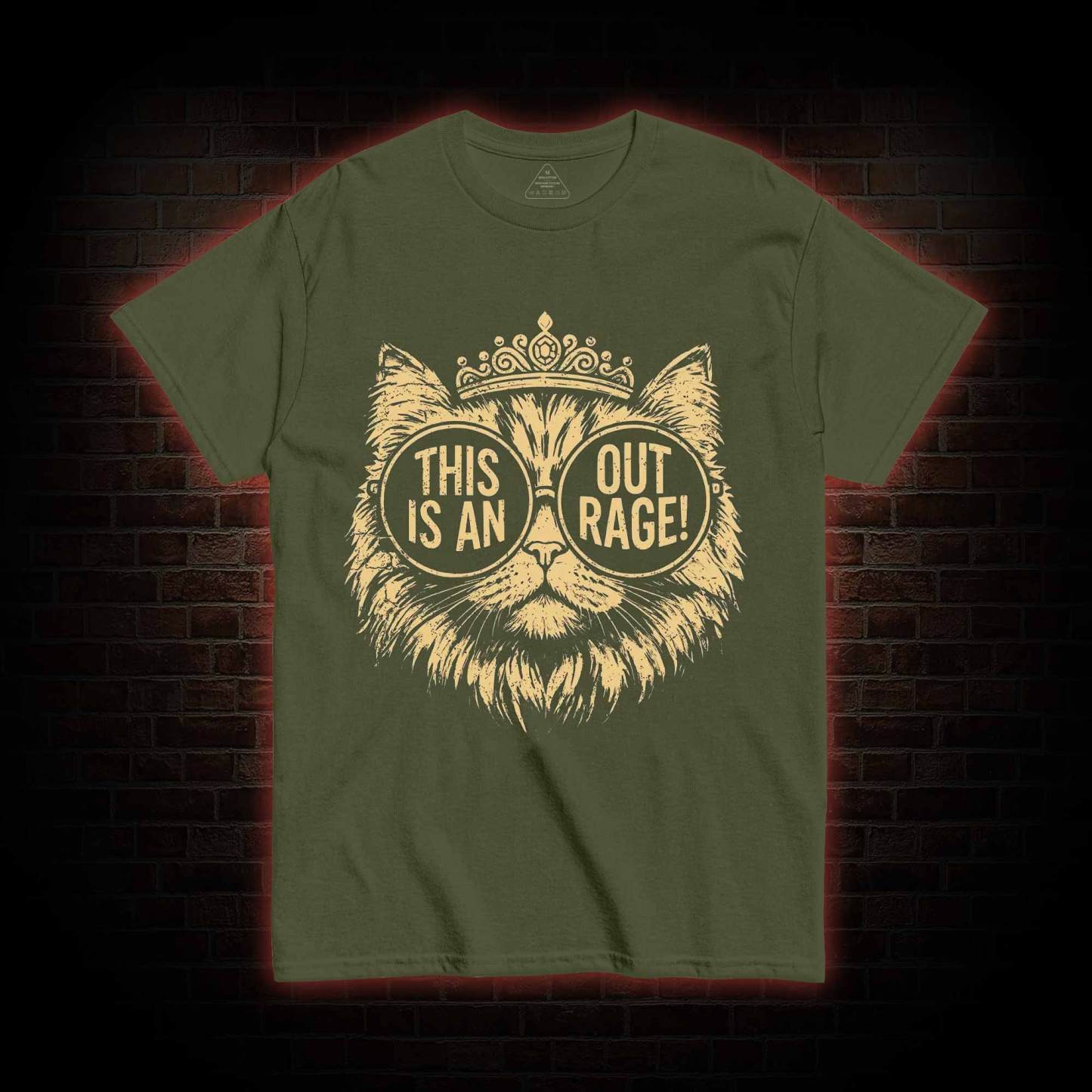 This is an Outrage T-shirt