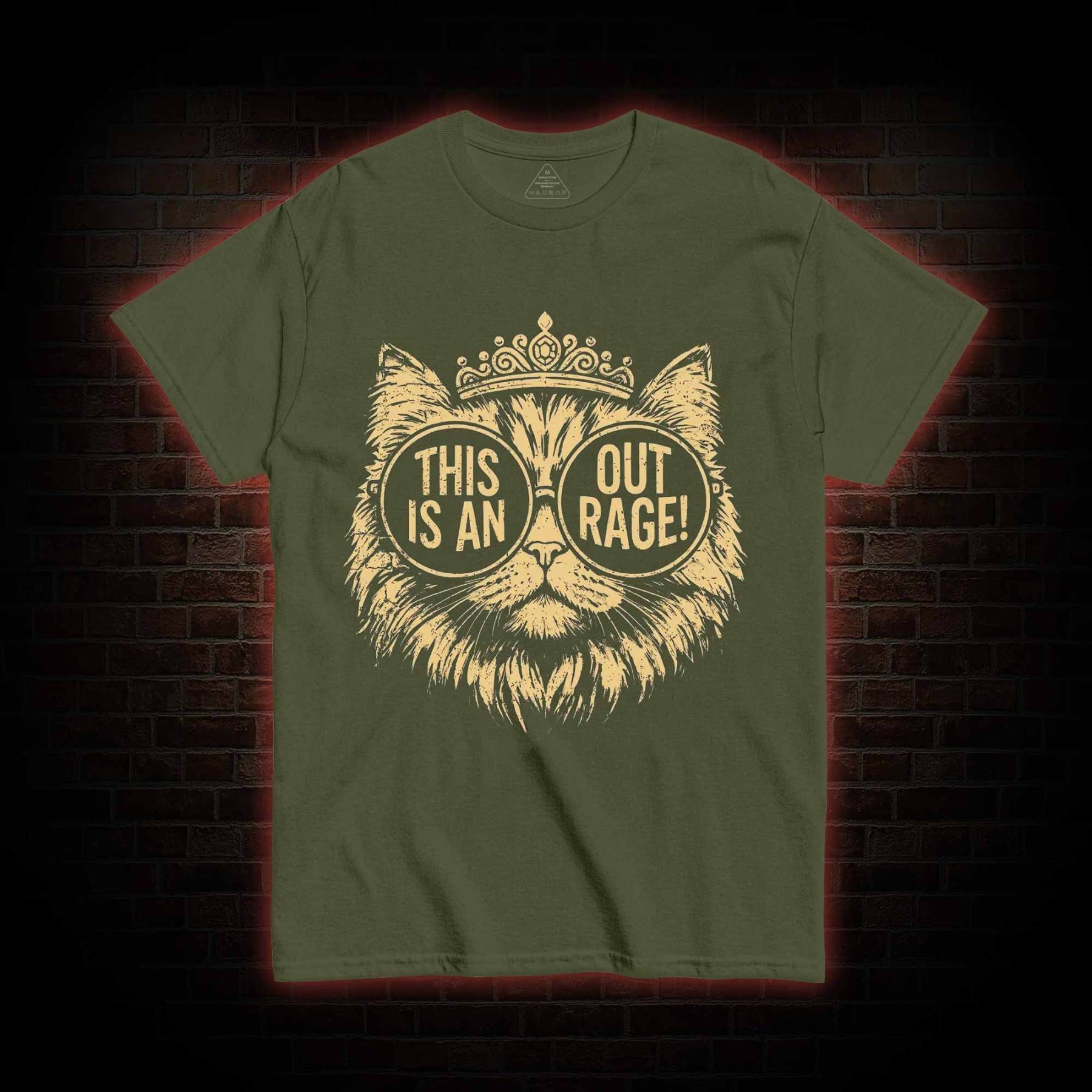 This is an Outrage T-shirt