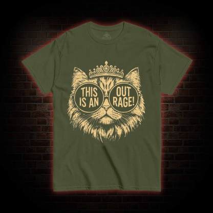 This is an Outrage T-shirt