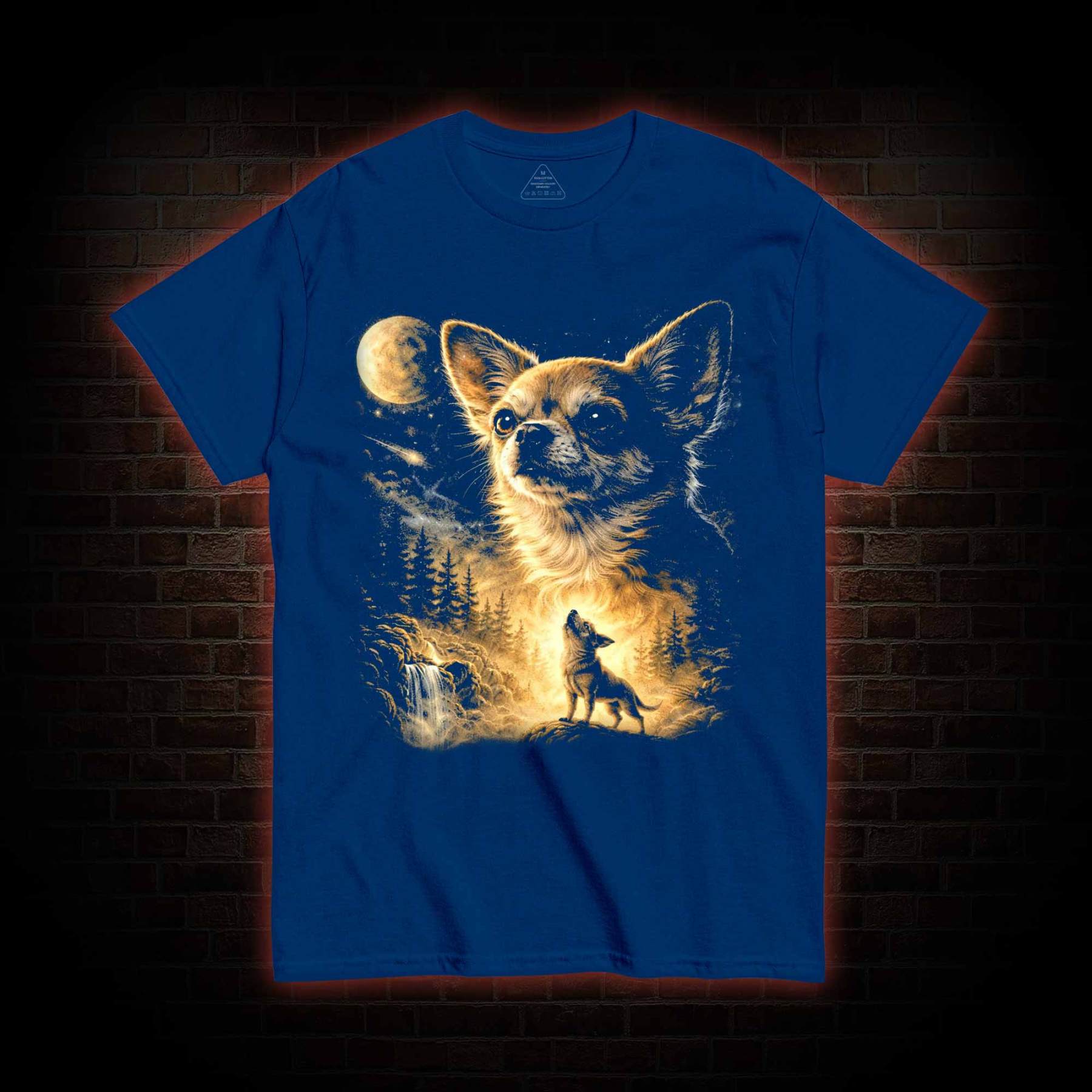 Chihuahua Howling to the Moon T-shirt